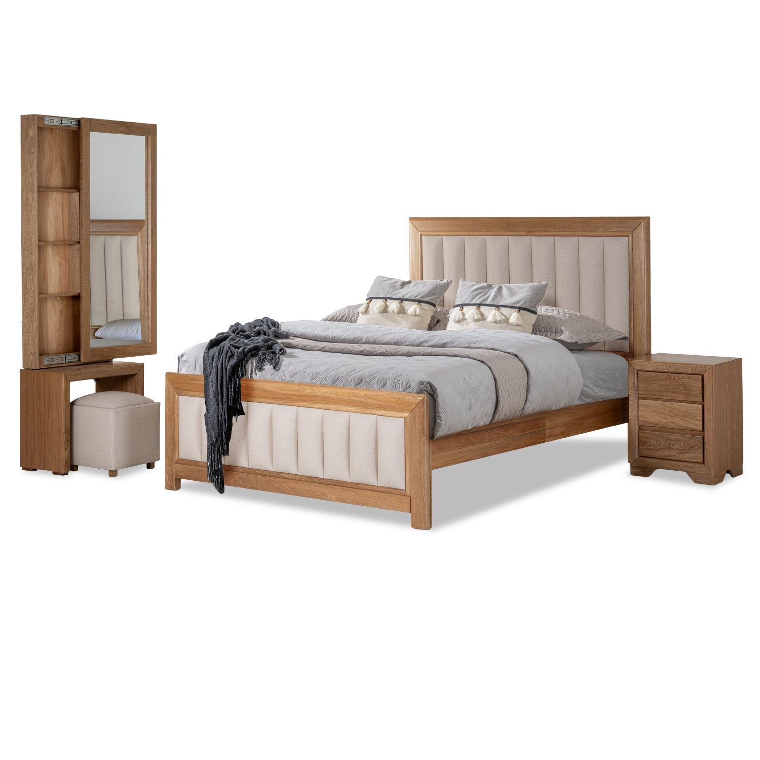 Alcoba Doble Marbella Eurolino Marfil, Natural