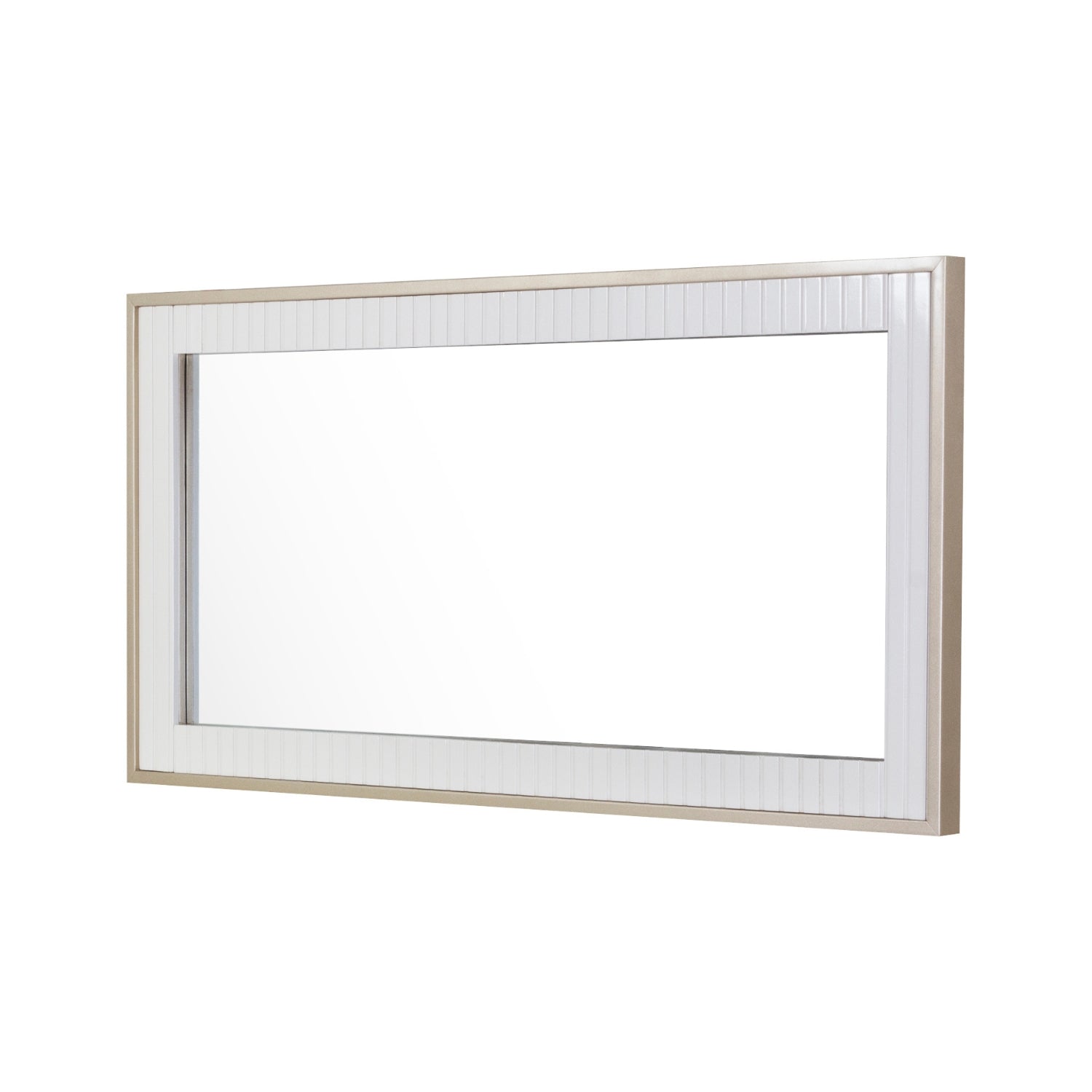 Espejo Berlin Blanco Perla, Champaña Premium