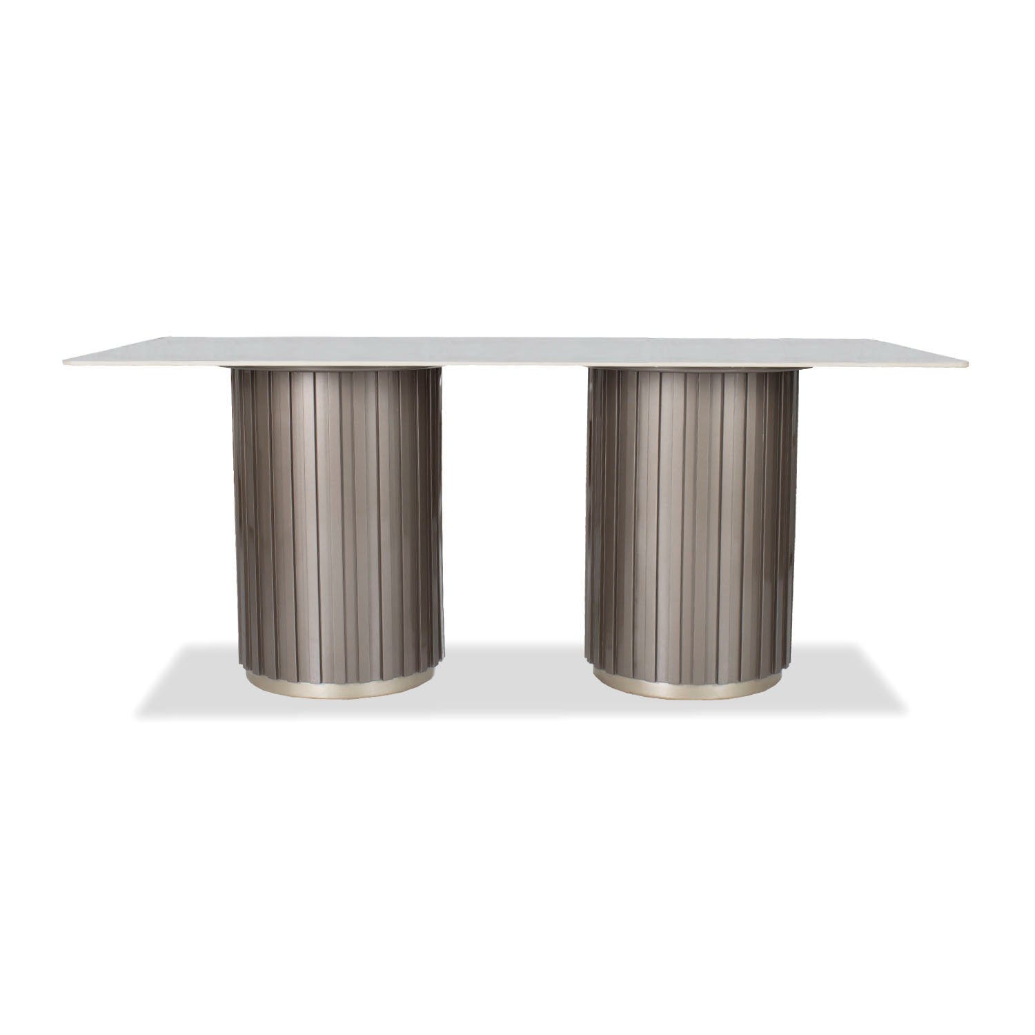 Comedor 6 Puestos Nicole Chenille Touch Almendra, Taupe Perla BPV