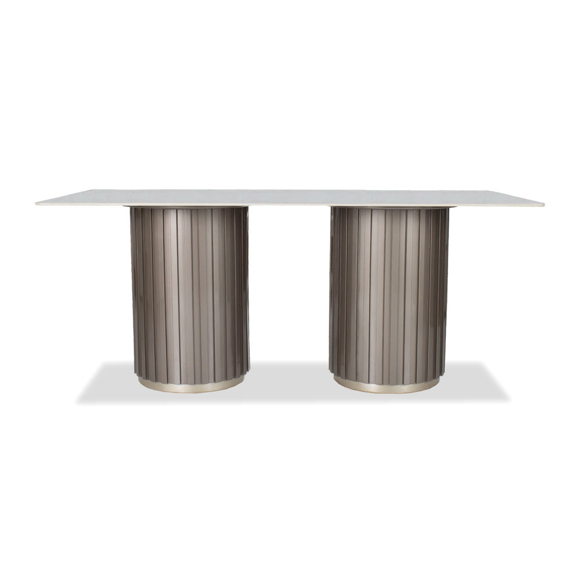Comedor 6 Puestos Nicole Chenille Touch Almendra, Taupe Perla BPV