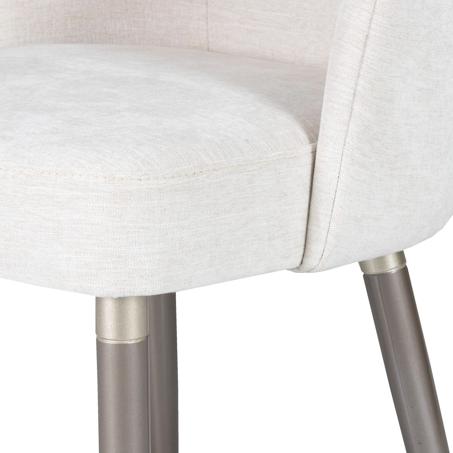 Comedor 6 Puestos Nicole Chenille Touch Almendra, Taupe Perla BPV