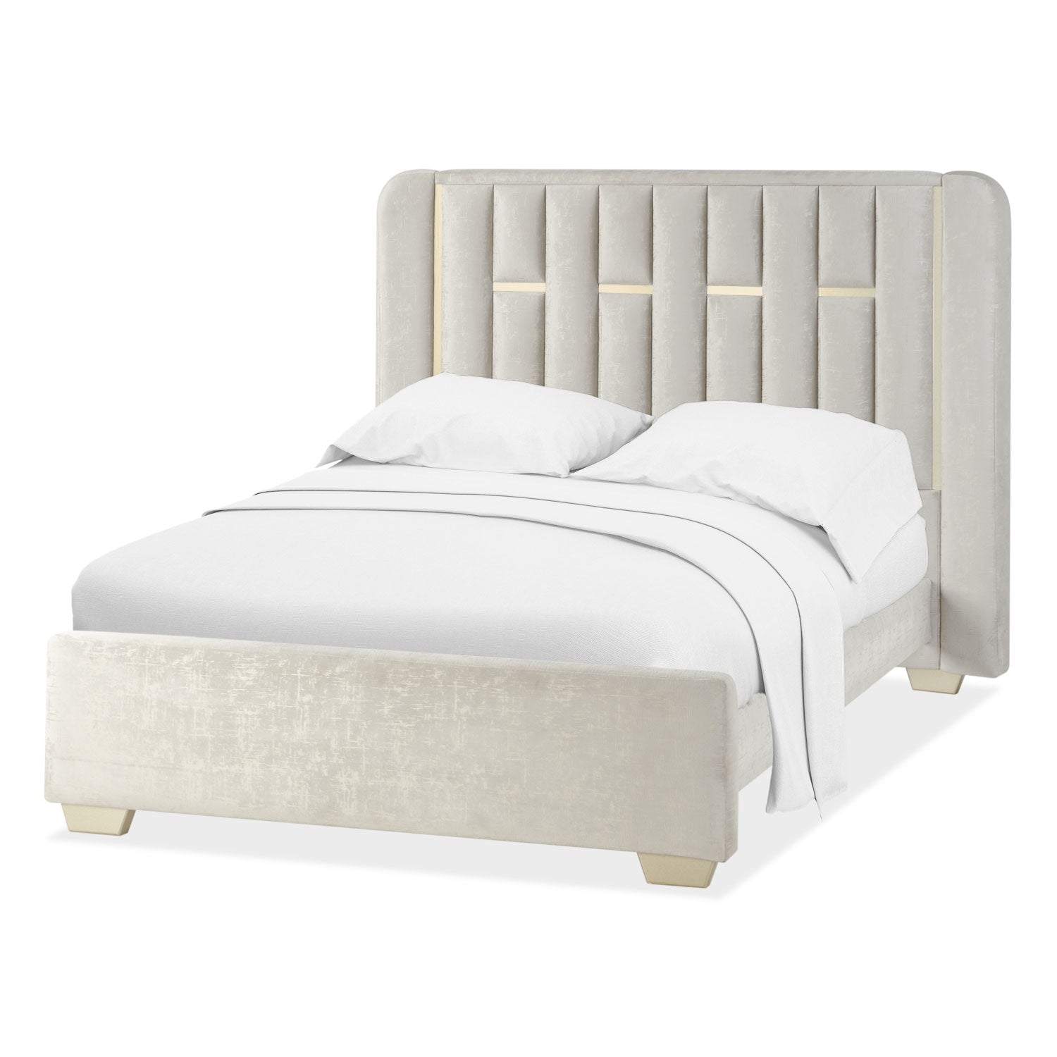 Cama Semi Doble Sevilla Crudo, Champaña