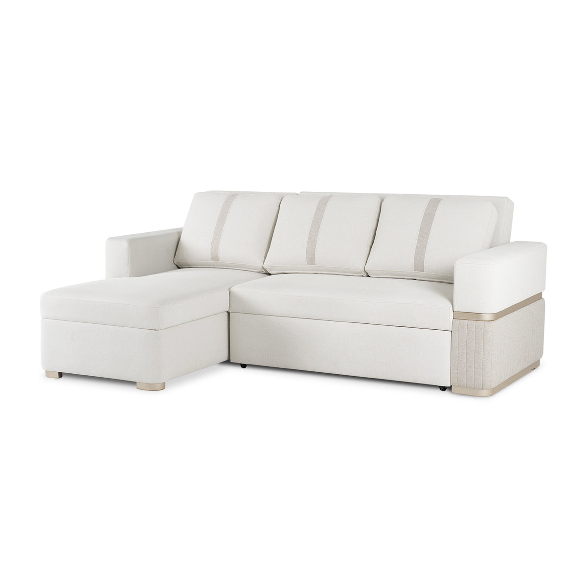 Sala Cama Dior Eurolino Blanco, Champaña Lado Izq 2M Brazo Desmontable