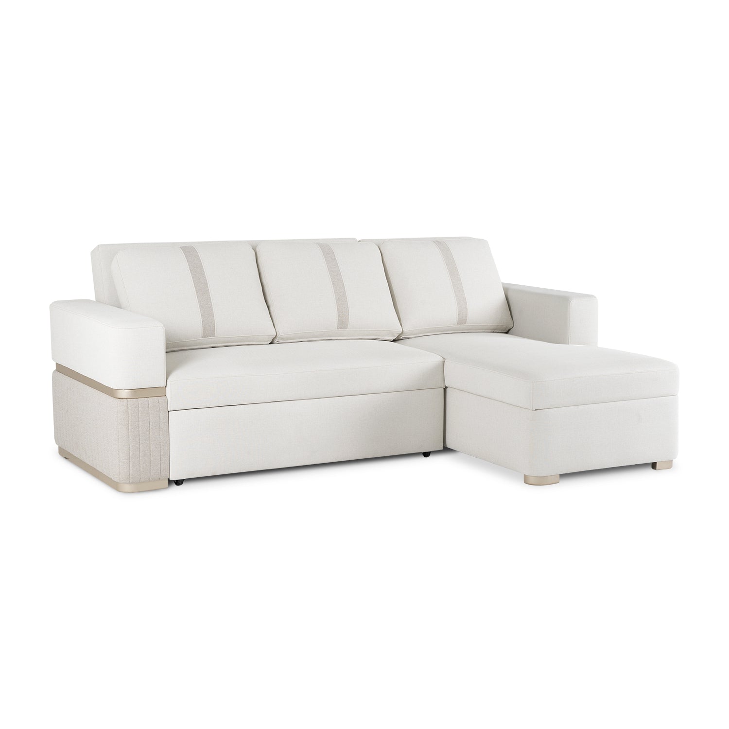 Sala Cama Dior Eurolino Blanco, Champaña Lado Der 2M Brazo Desmontable