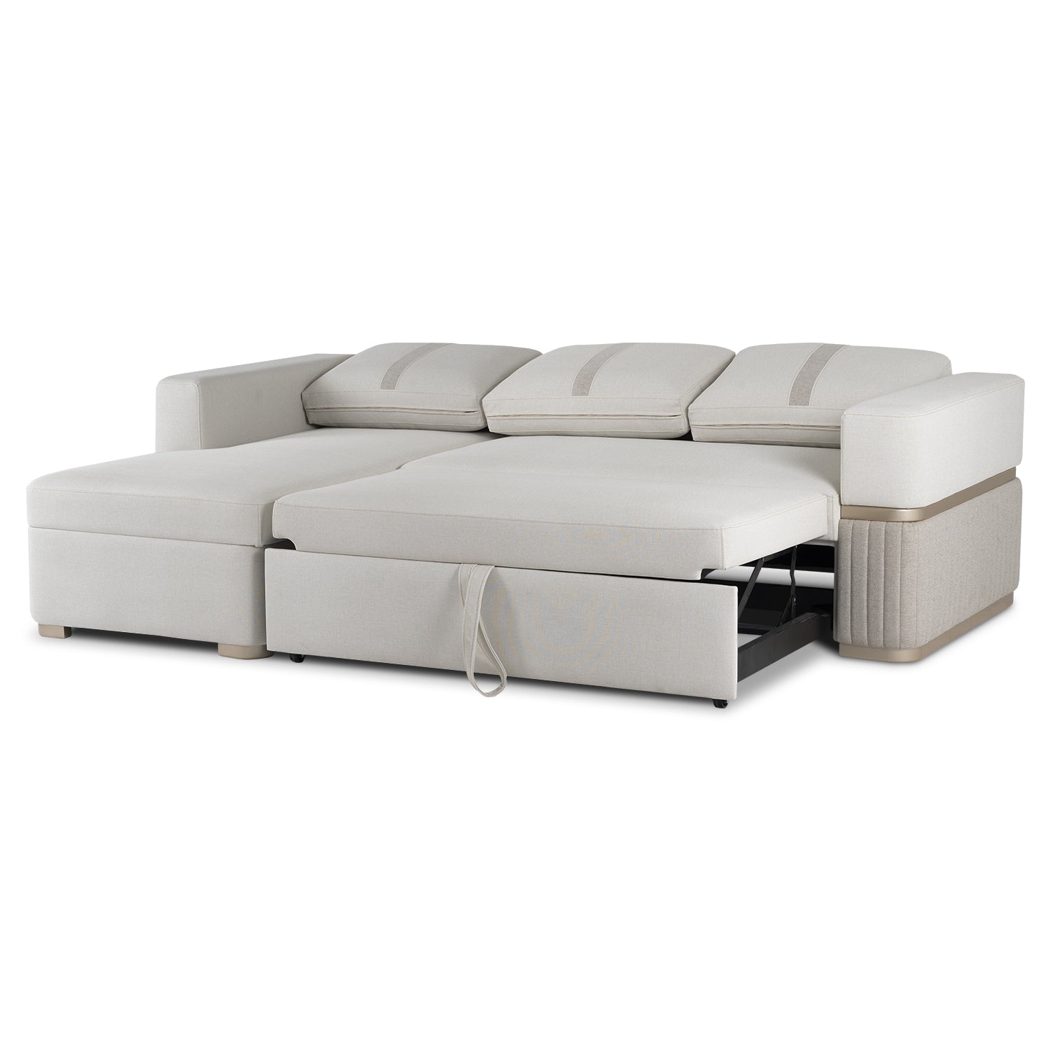 Sala Cama Dior Eurolino Blanco, Champaña Lado Izq Brazo Desmontable