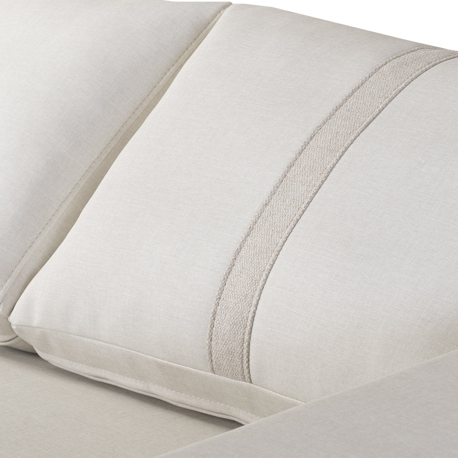 Sofá Cama Dior Eurolino Blanco, Champaña Brazo Desmontable