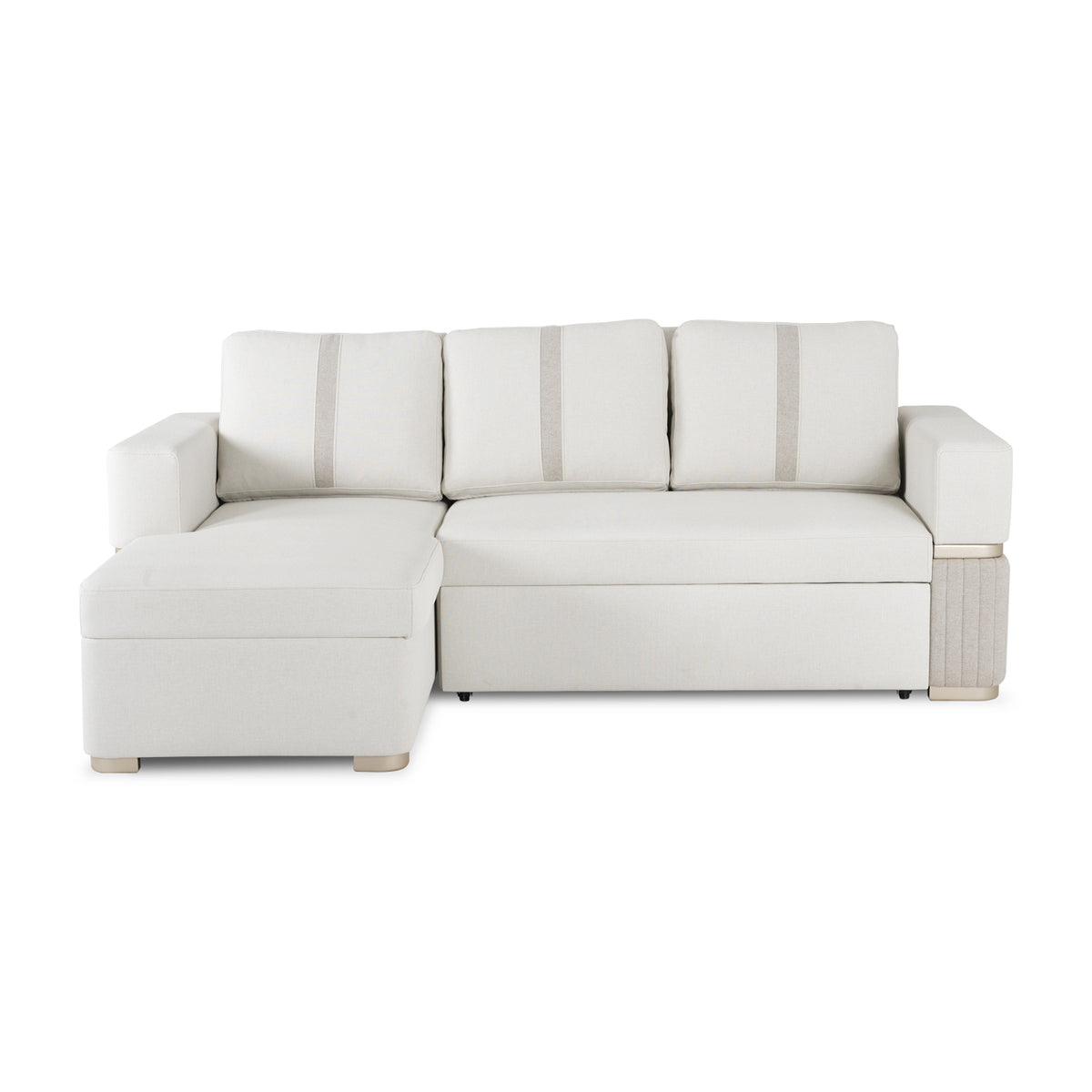 Sala Cama Dior Eurolino Blanco, Champaña Lado Izq 2M Brazo Desmontable