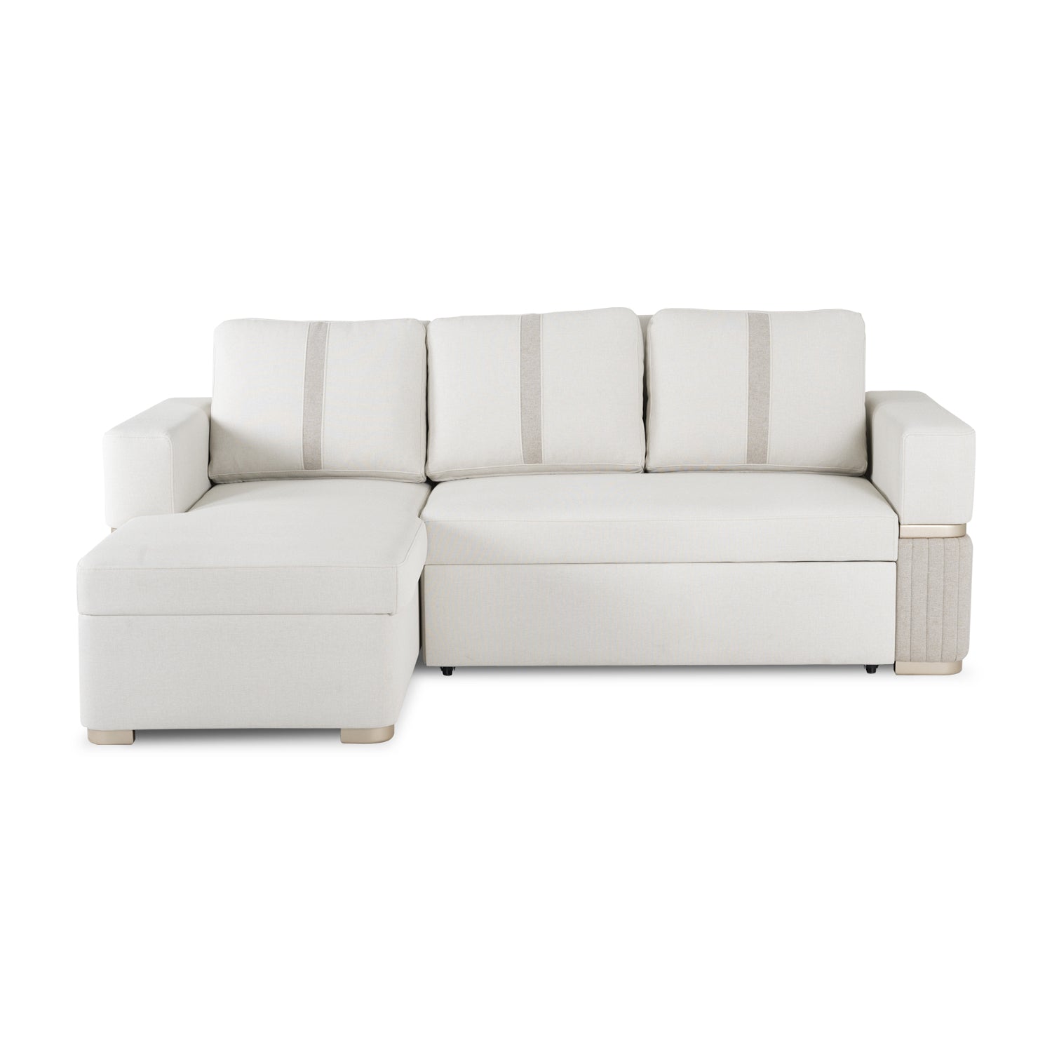 Sala Cama Dior Eurolino Blanco, Champaña Lado Izq 2M Brazo Desmontable