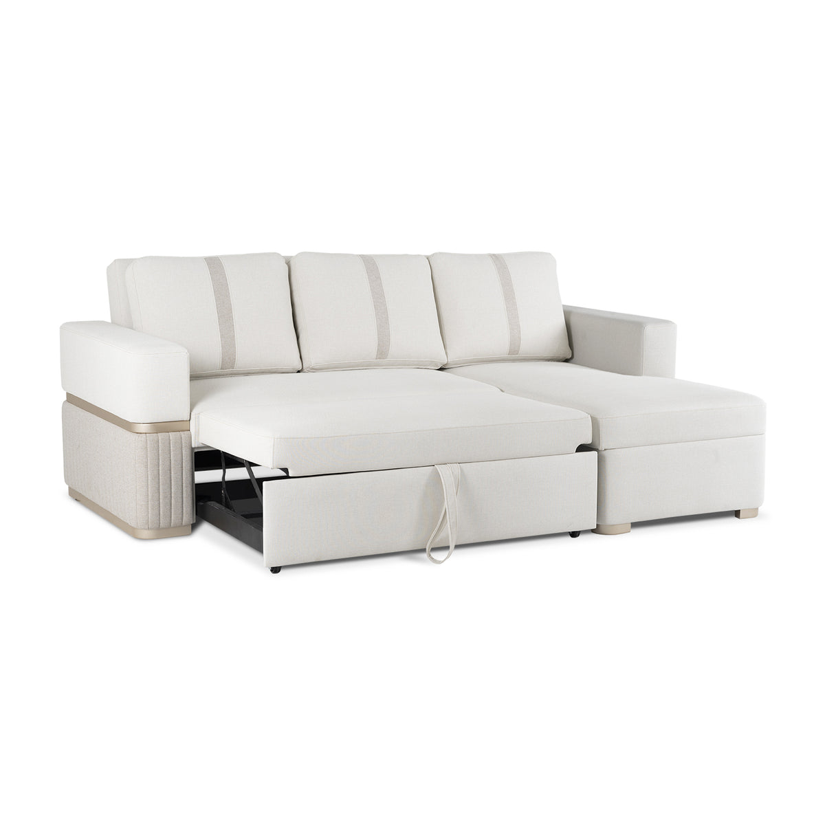 Sala Cama Dior Eurolino Blanco, Champaña Lado Der 2M Brazo Desmontable