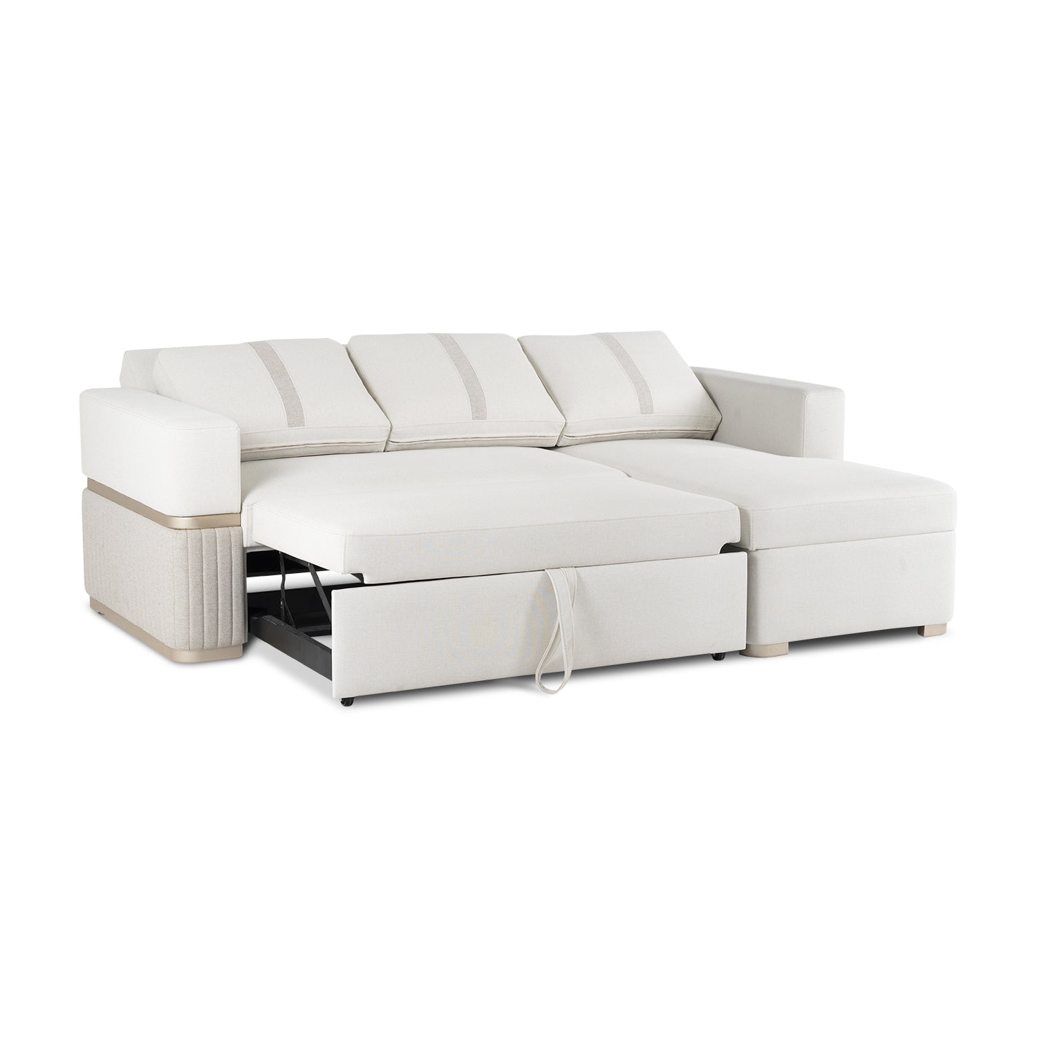 Sala Cama Dior Eurolino Blanco, Champaña Lado Der 2M Brazo Desmontable