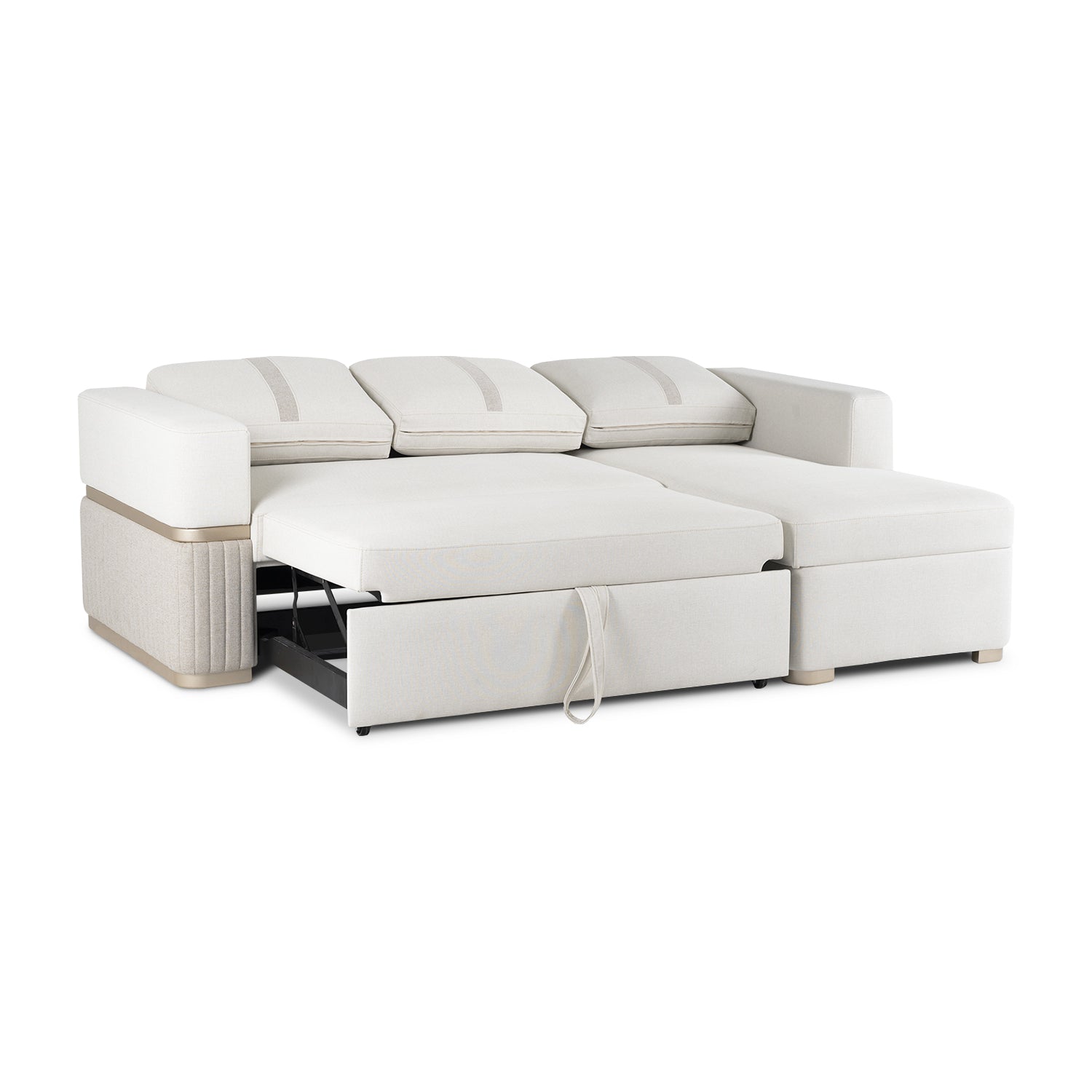 Sala Cama Dior Eurolino Blanco, Champaña Lado Der 2M Brazo Desmontable