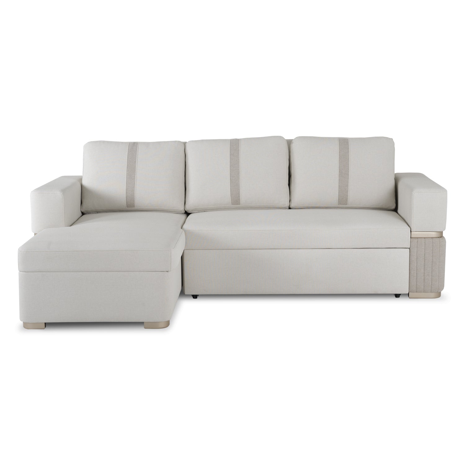 Sala Cama Dior Eurolino Blanco, Champaña Lado Izq Brazo Desmontable