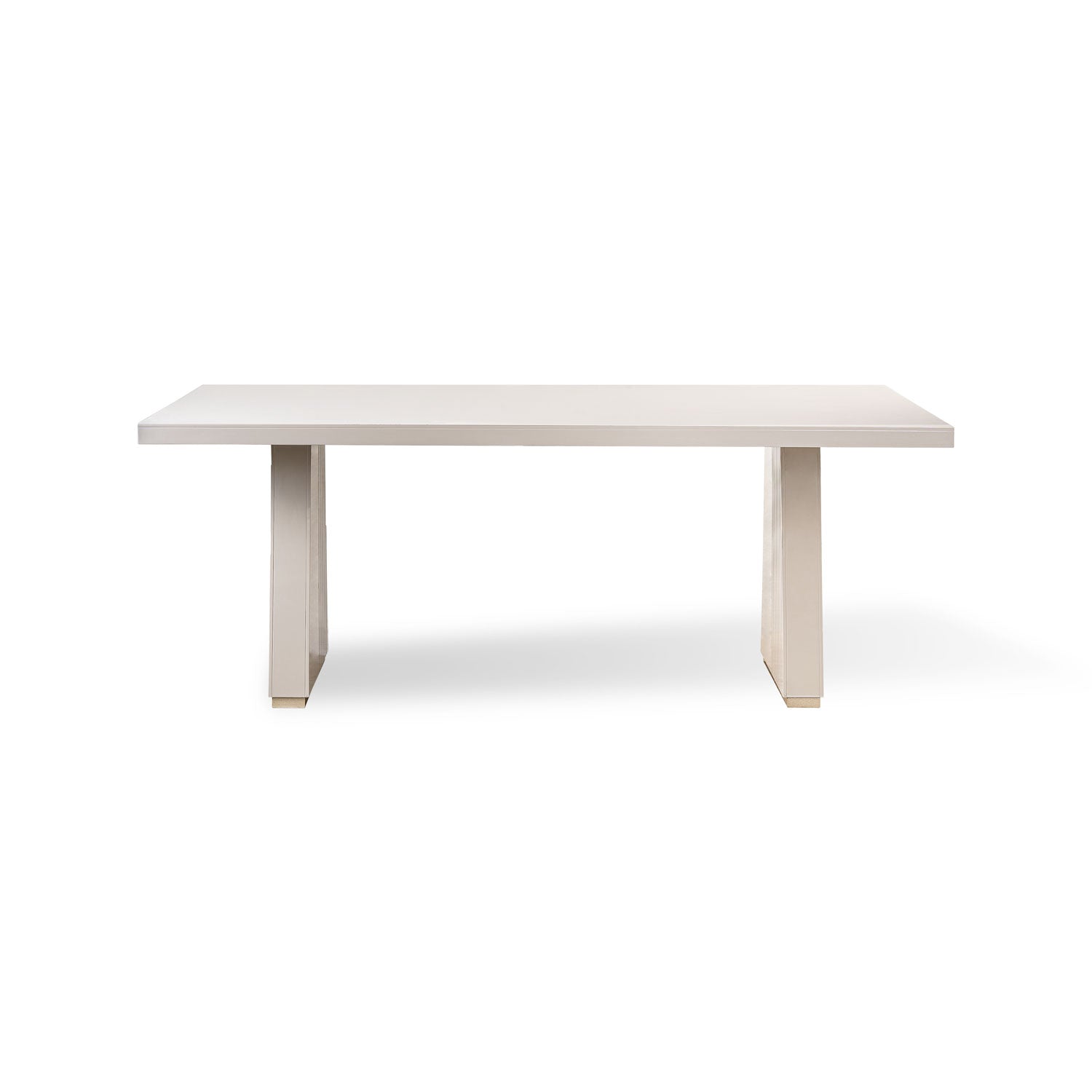 Comedor 8 Puestos Denver Eurolino Blanco Puro, Champaña