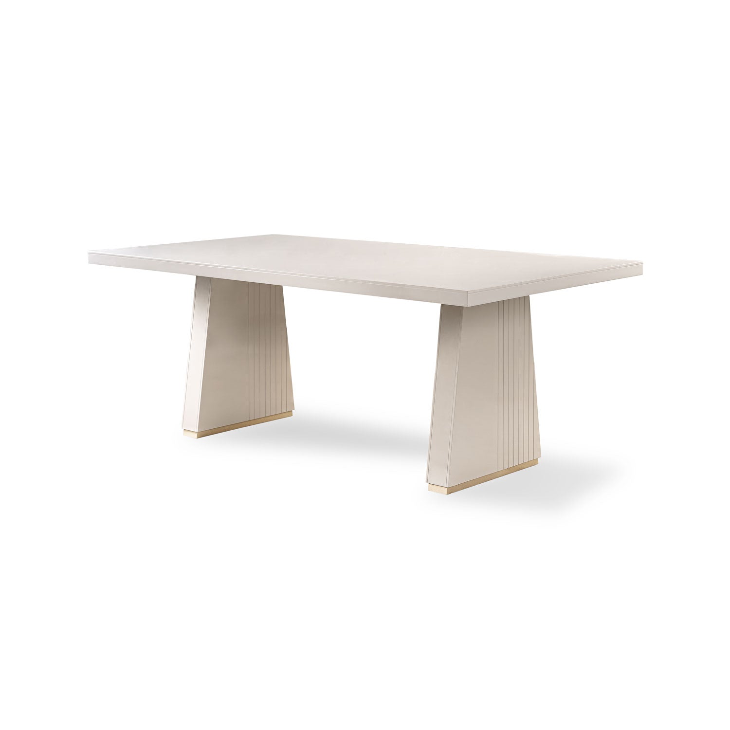 Comedor 8 Puestos Denver Eurolino Blanco Puro, Champaña