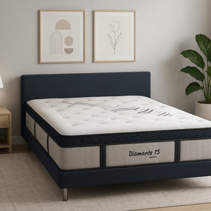 Colchón Doble Diamante 75 Euro Top (Garantia 15 años)
