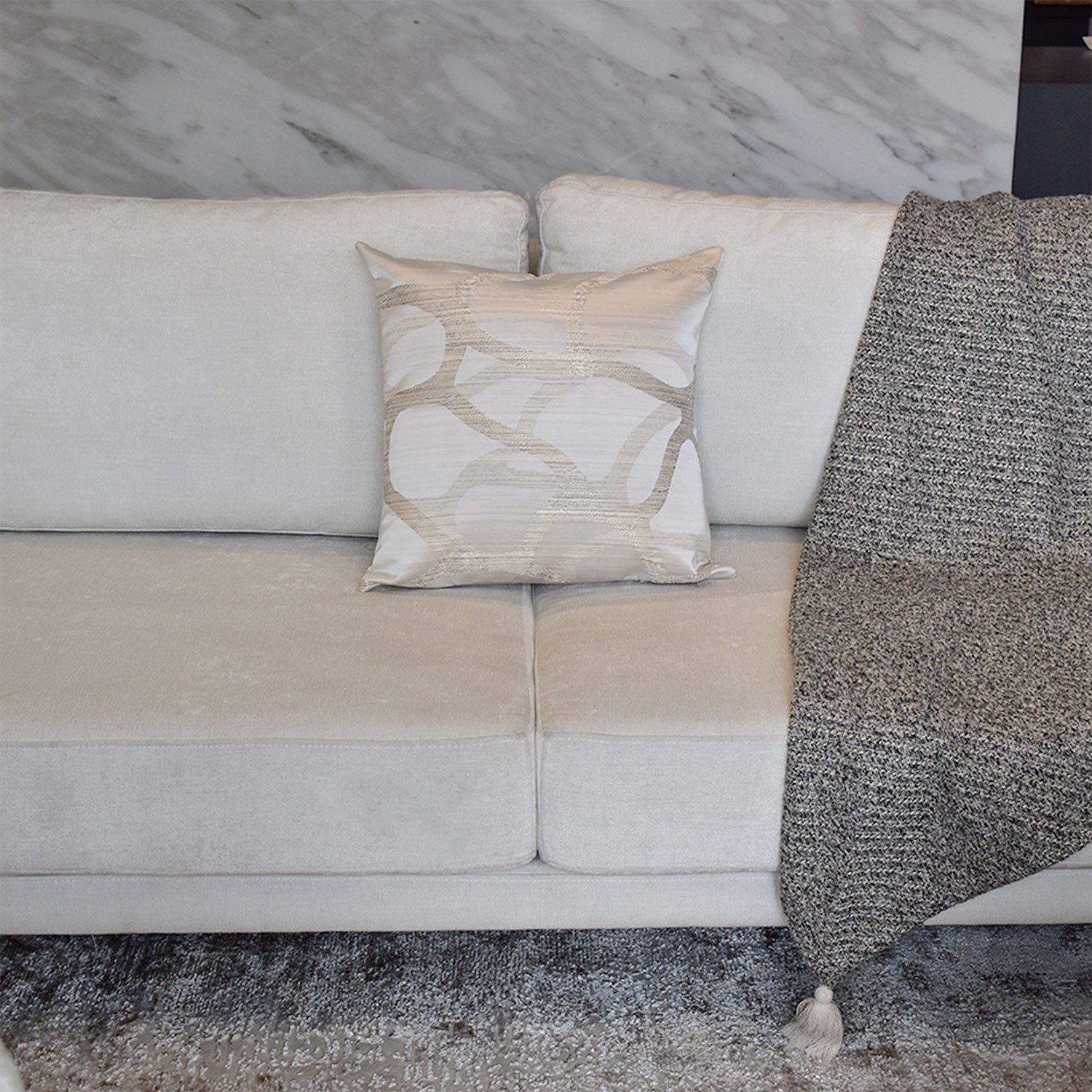 Cojín 45X45 Peñon Beige