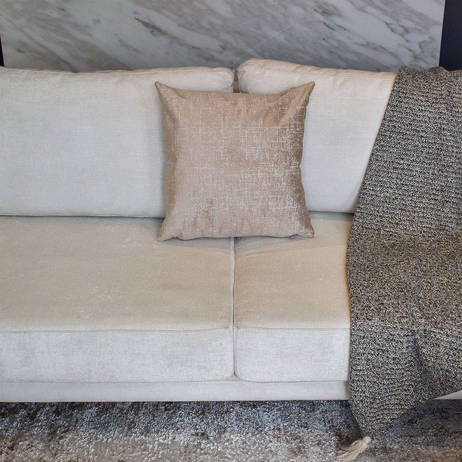 Cojín 45X45 Mokawa Beige