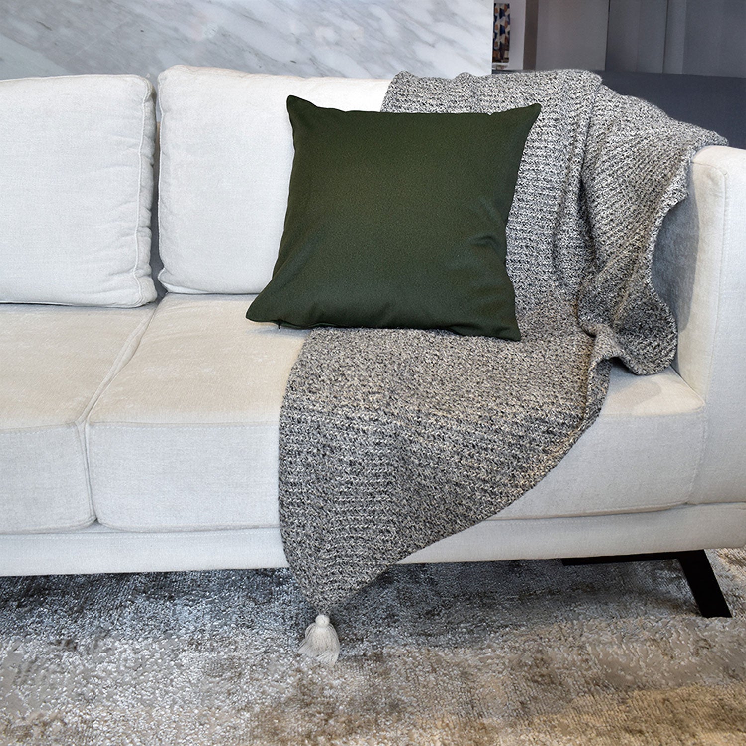 Cojin 45X45 Cassini Oliva