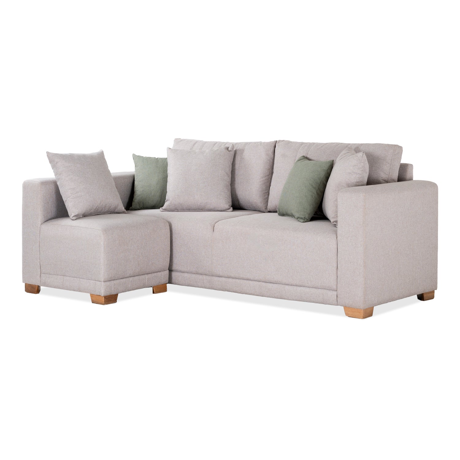 Sala Funcional Andora Lino Icono Almendra, Natural Brazo Desmontable