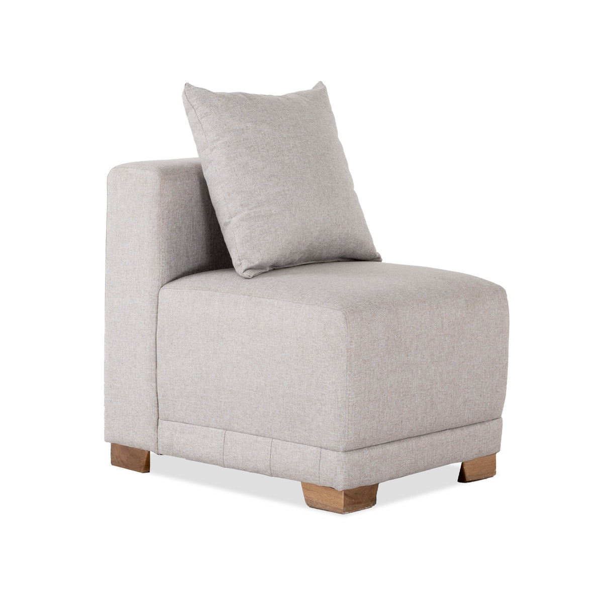Sala Funcional Andora Lino Icono Almendra, Natural Brazo Desmontable