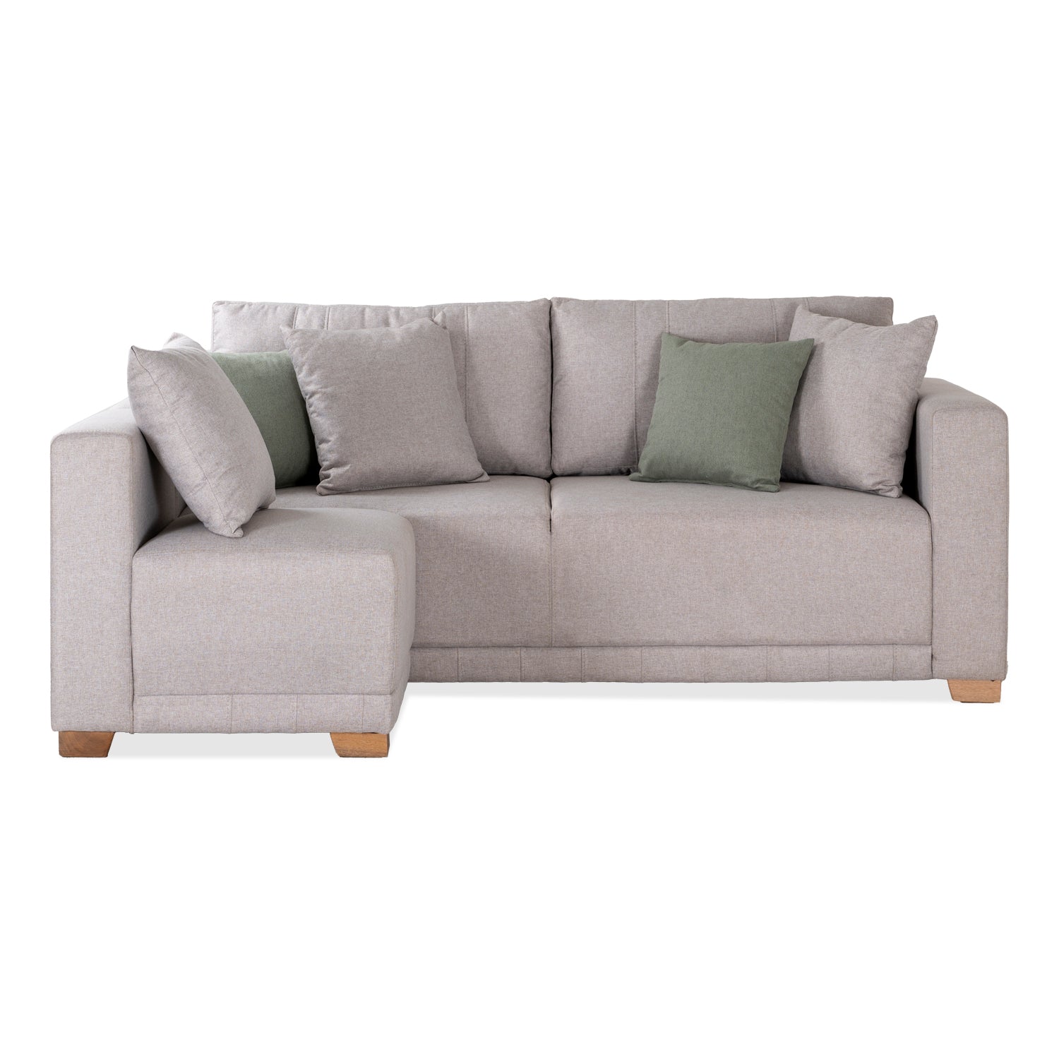 Sala Funcional Andora Lino Icono Almendra, Natural Brazo Desmontable