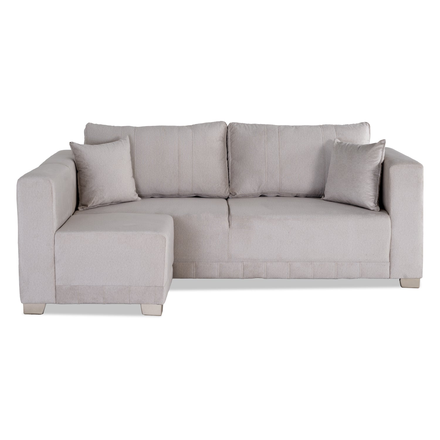 Sala Funcional Andora Velvet Suprema Sand, Champaña Brazo Desmontable