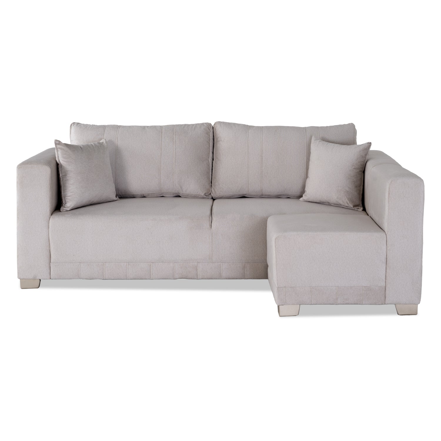 Sala Funcional Andora Velvet Suprema Sand, Champaña Brazo Desmontable