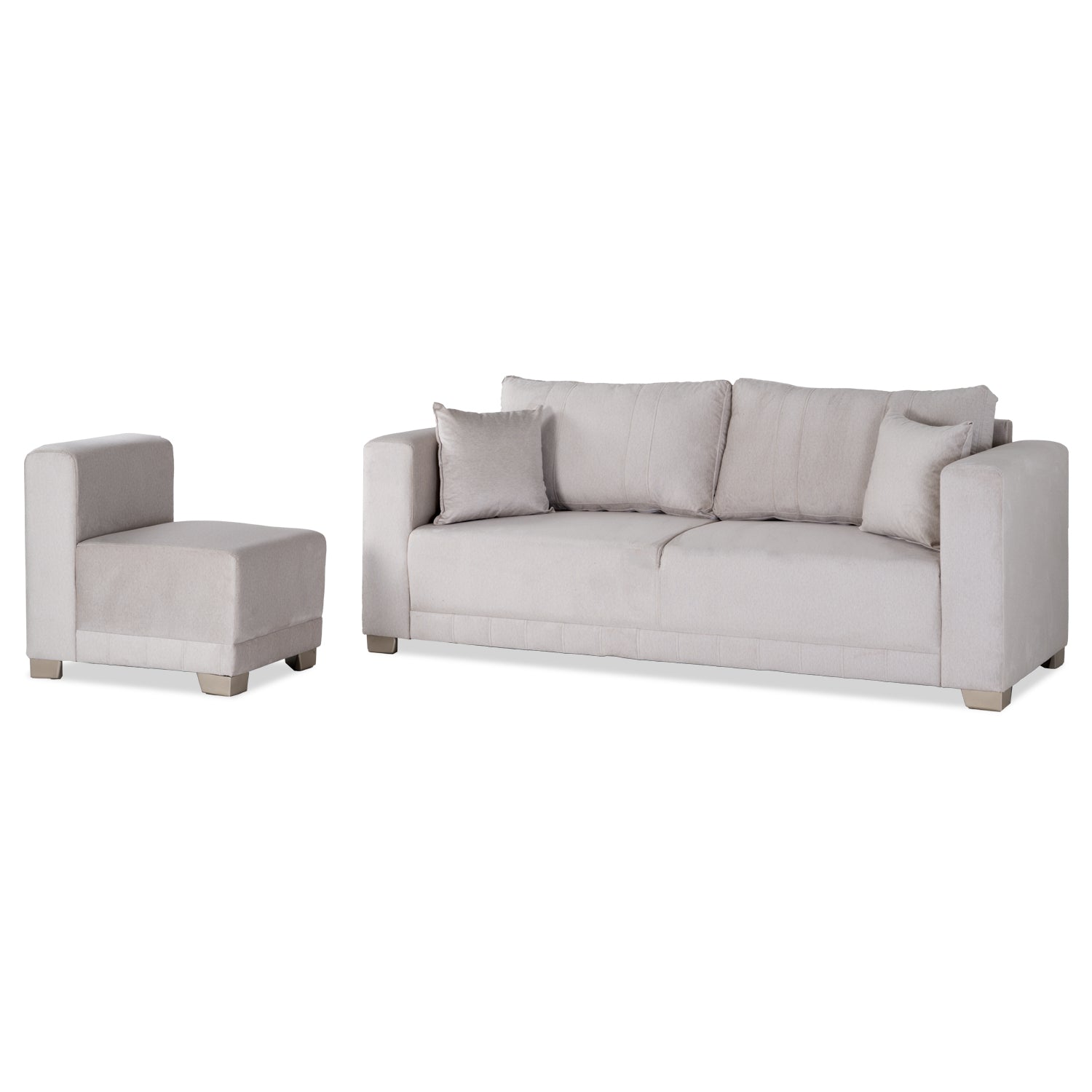 Sala Funcional Andora Velvet Suprema Sand, Champaña Brazo Desmontable