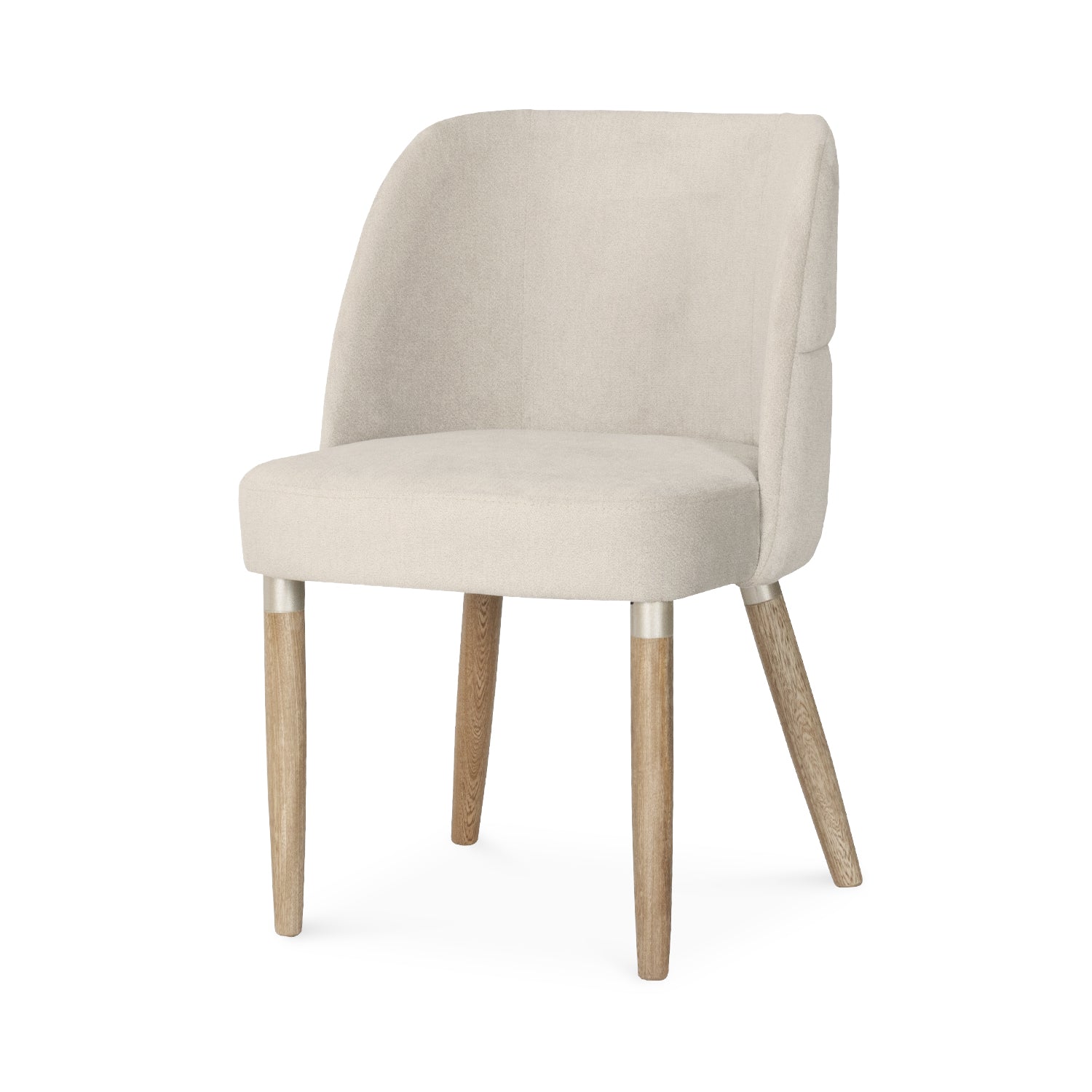 Comedor 6 Puestos Nicole Velvet Impetu Beige, Natural