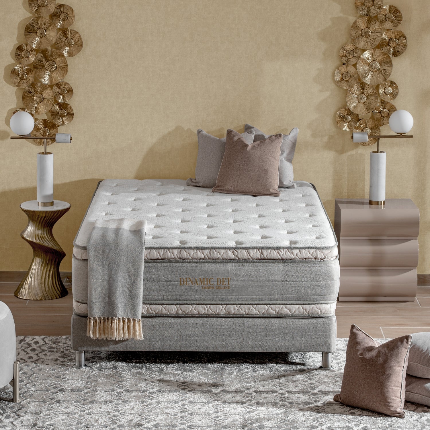 Colchón Queen Dinamic Deluxe Doble Euro Top (Garantia 10 Años)