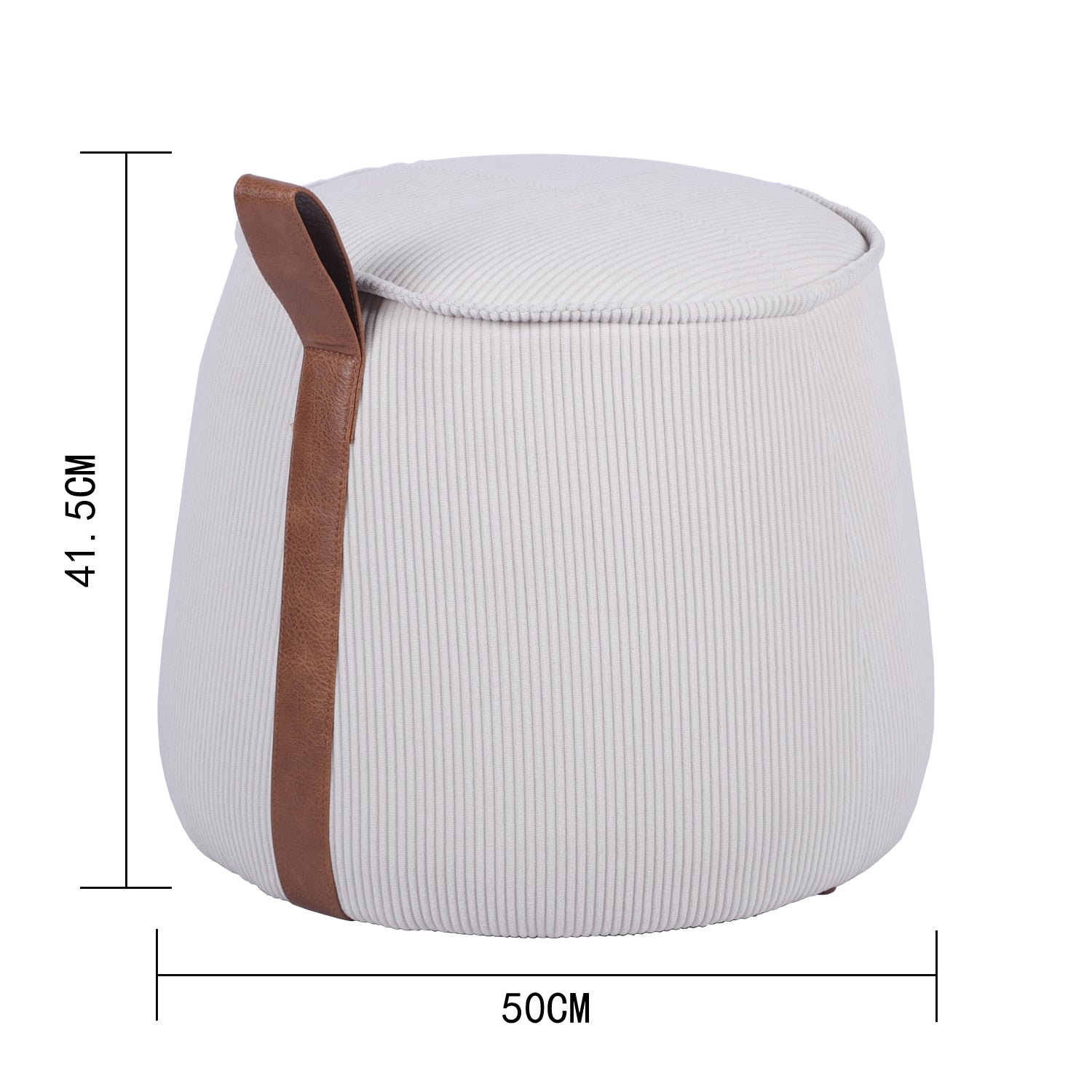 Puff Jack  Crema 50X50X41.5