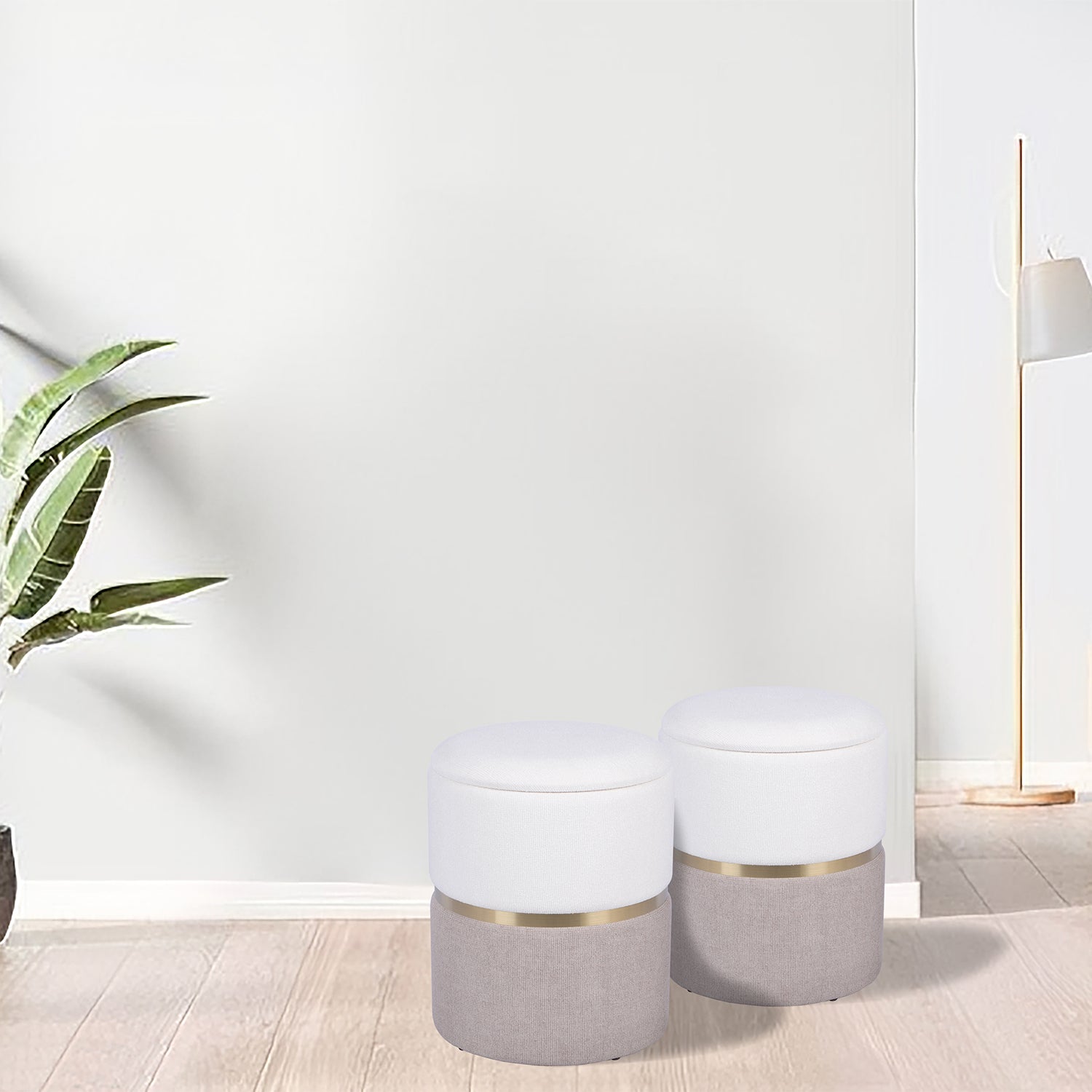 Puff Cavali  Crema 36X36X44