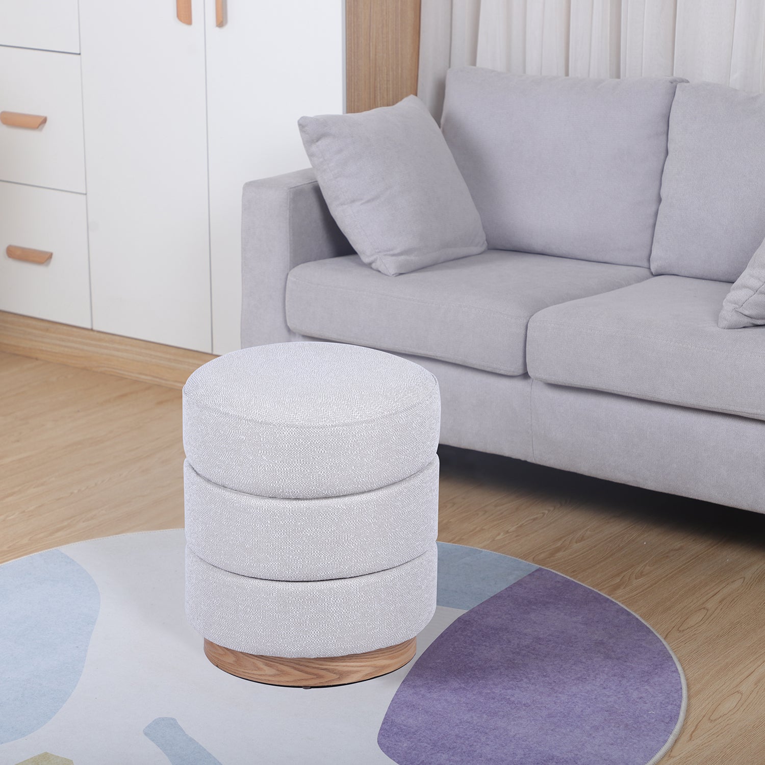 Puff Chicago Crema 37X37X43