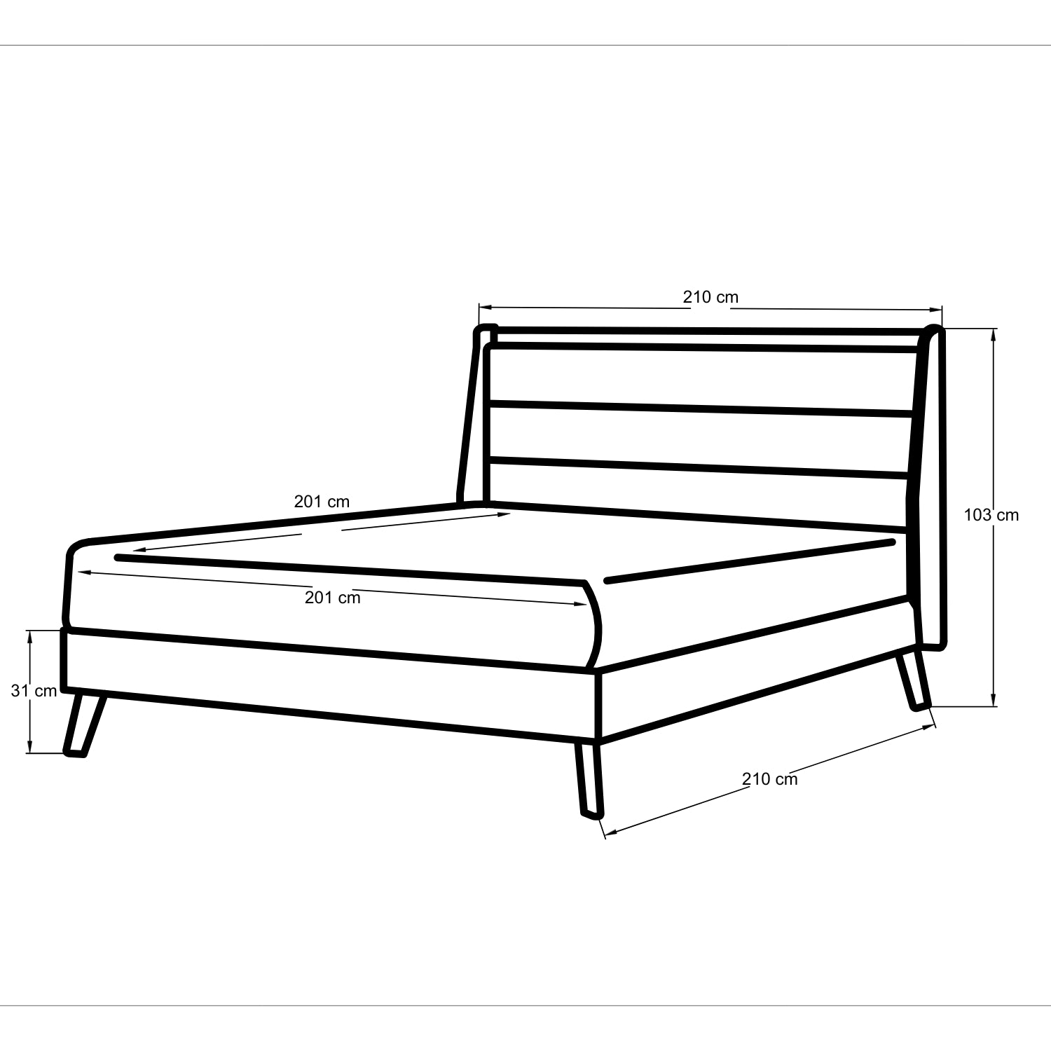 Cama King Anahi Gris