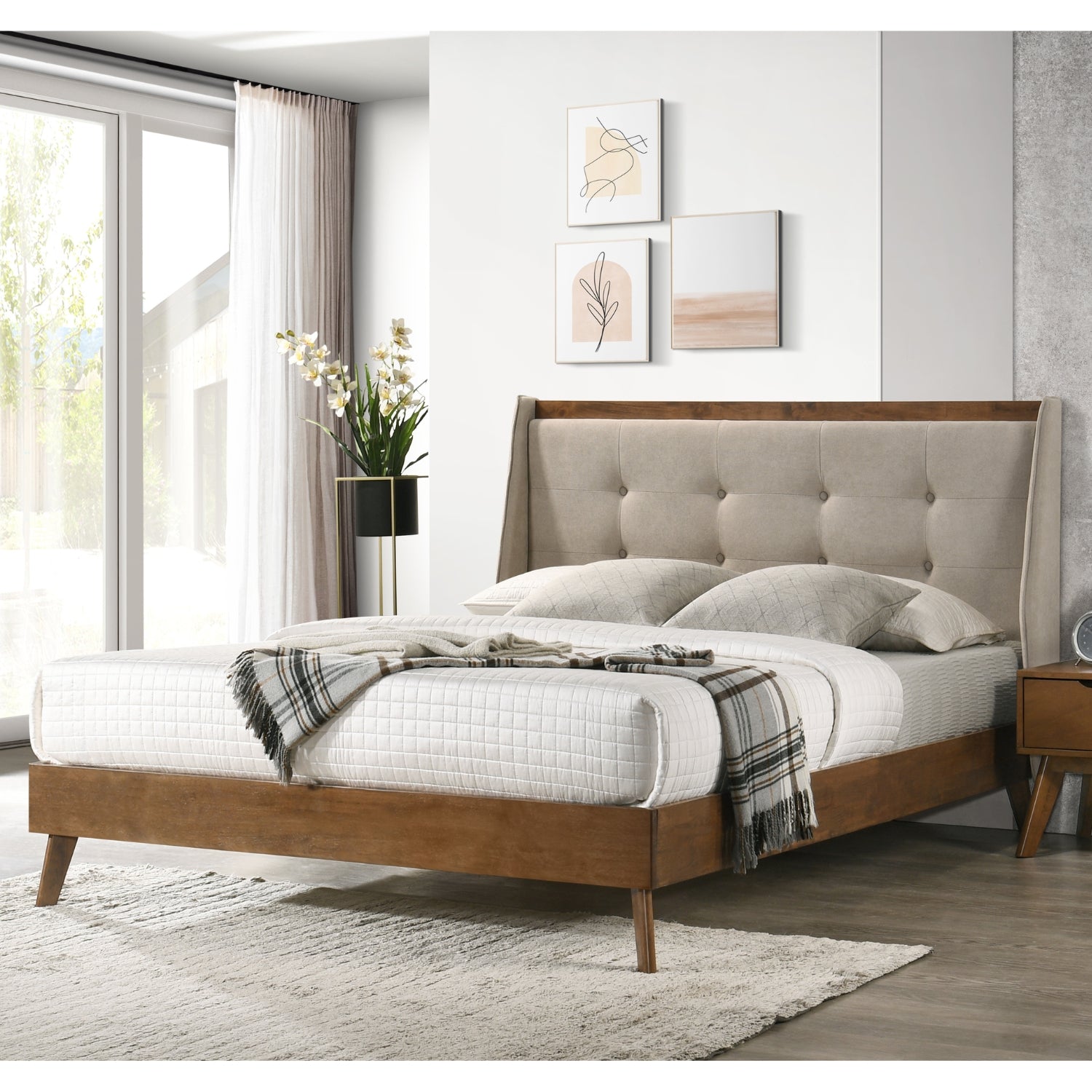 Cama King Andora Marron