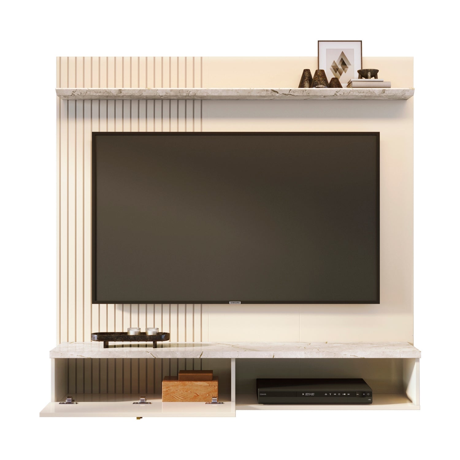 Panel de Tv Atenea  Marmolado 141X136X29