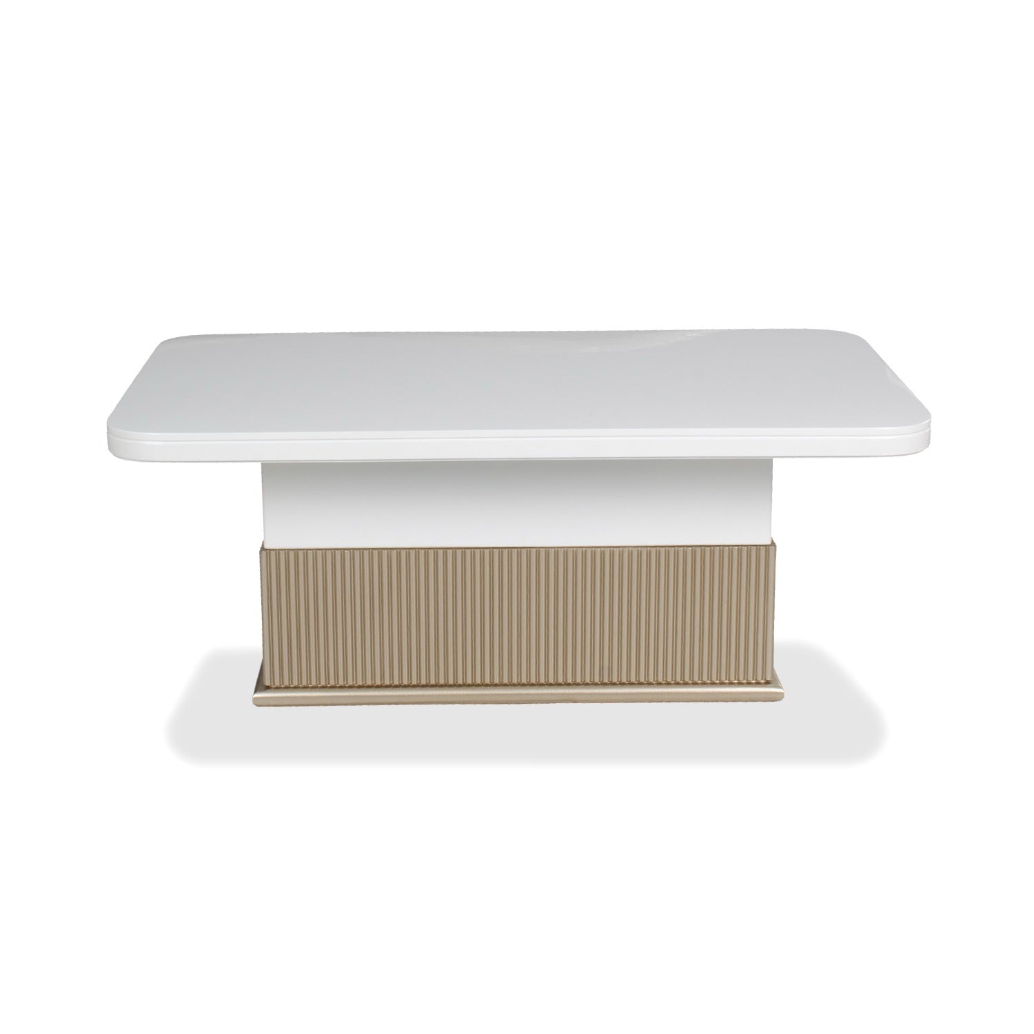 Mesa De Centro Atlanta Blanco Perla, Champaña 120X80