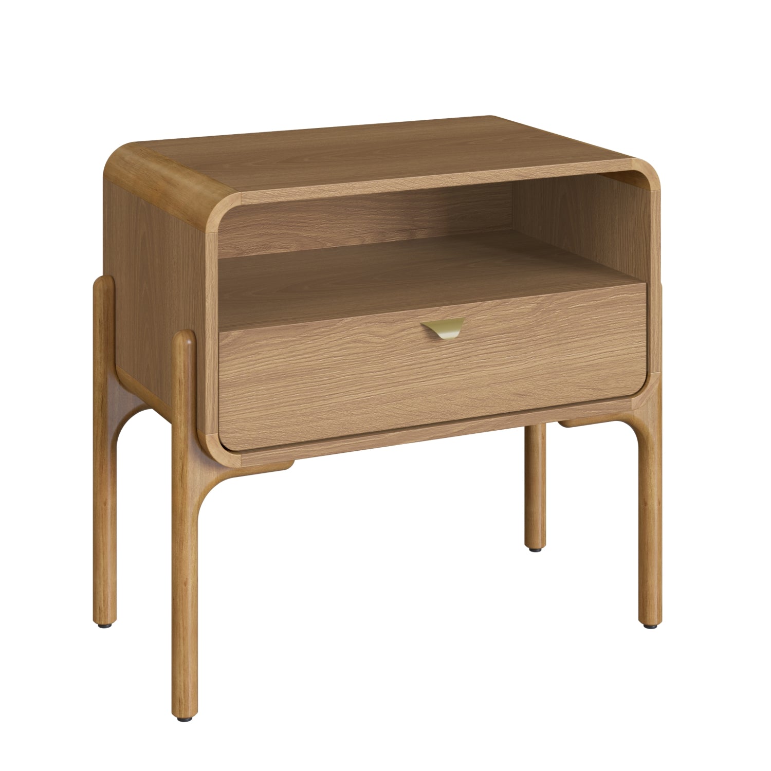 Mesa de Noche Gary 65X60X37 Natural