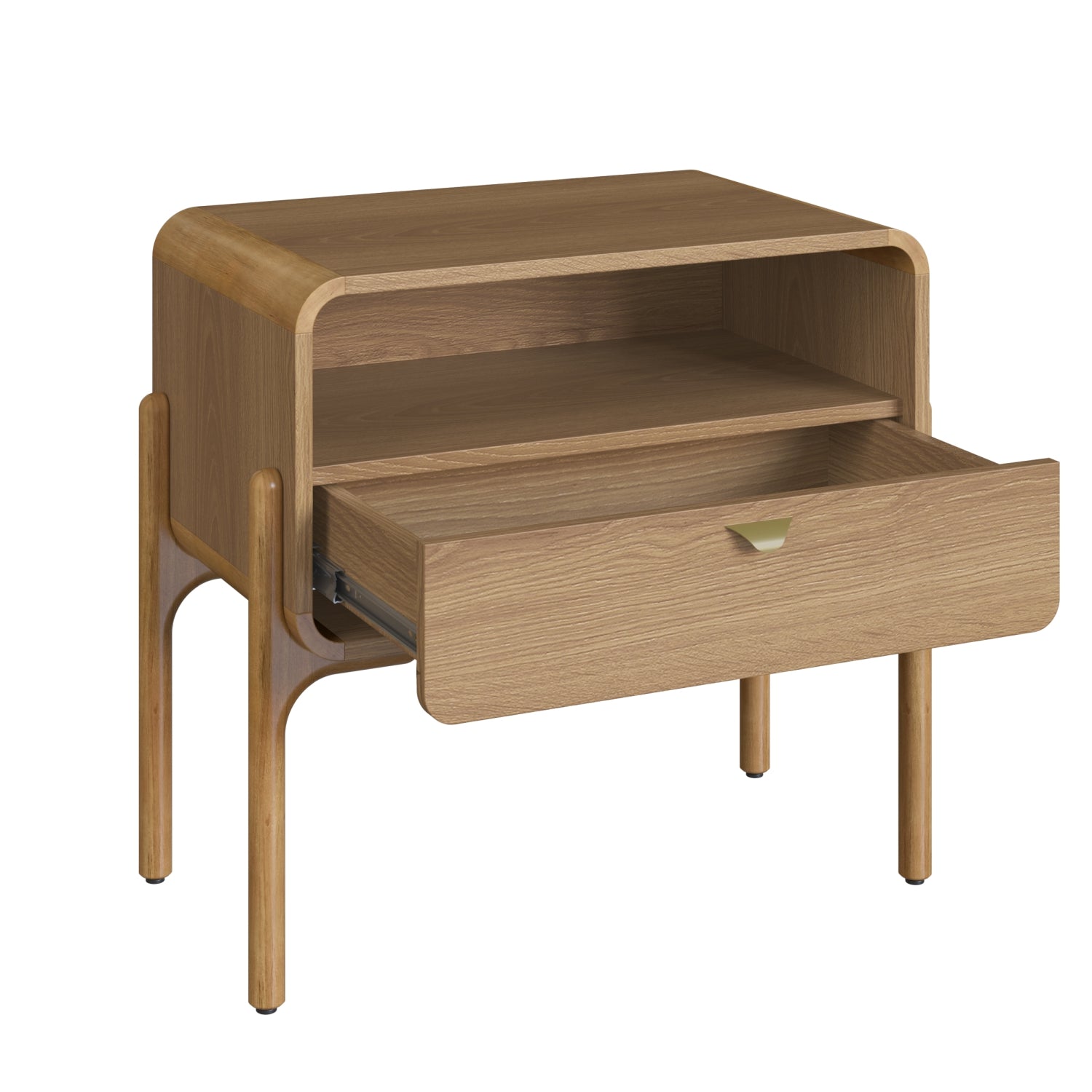 Mesa de Noche Gary 65X60X37 Natural