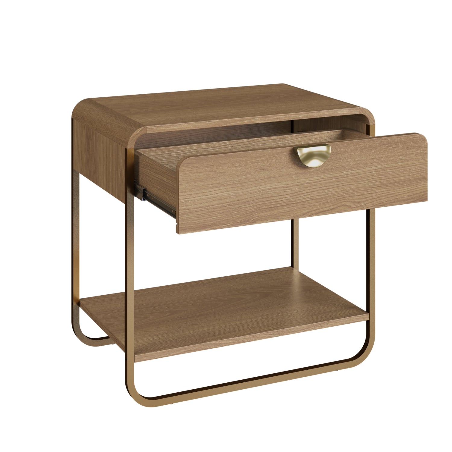 Mesa de Noche Fiori 60X59X37 Natural