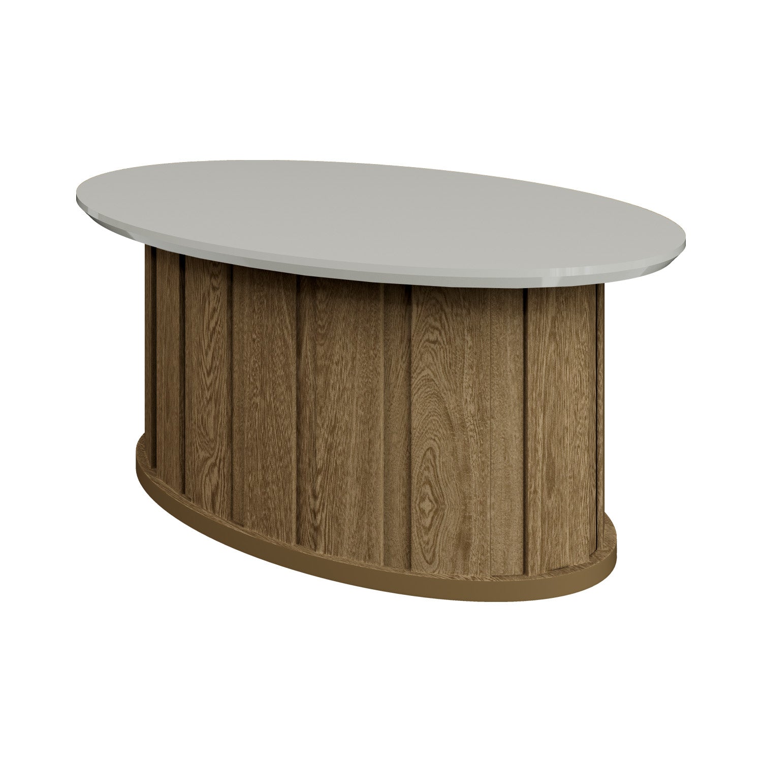 Mesa de Centro Amy 30X80X50 Off White, Natural