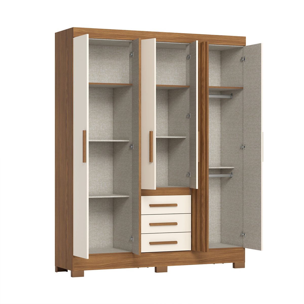 Closet Otto Natural, Off White 200X160X45