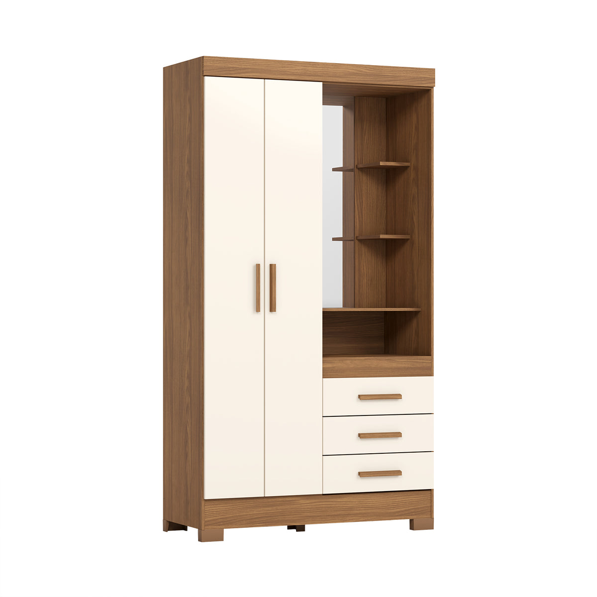 Closet Ellis Natural, Off White 109X200X46
