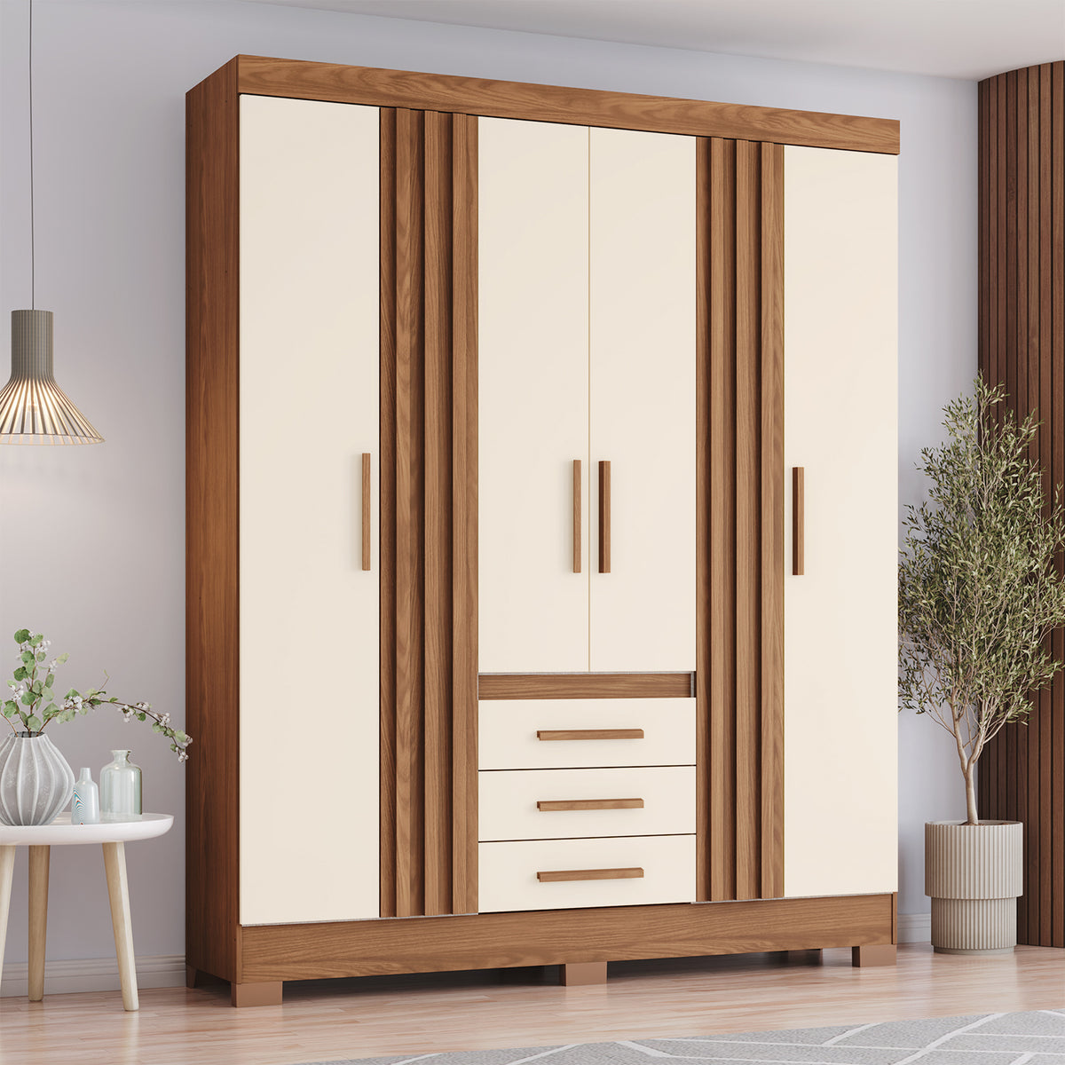 Closet Otto Natural, Off White 200X160X45