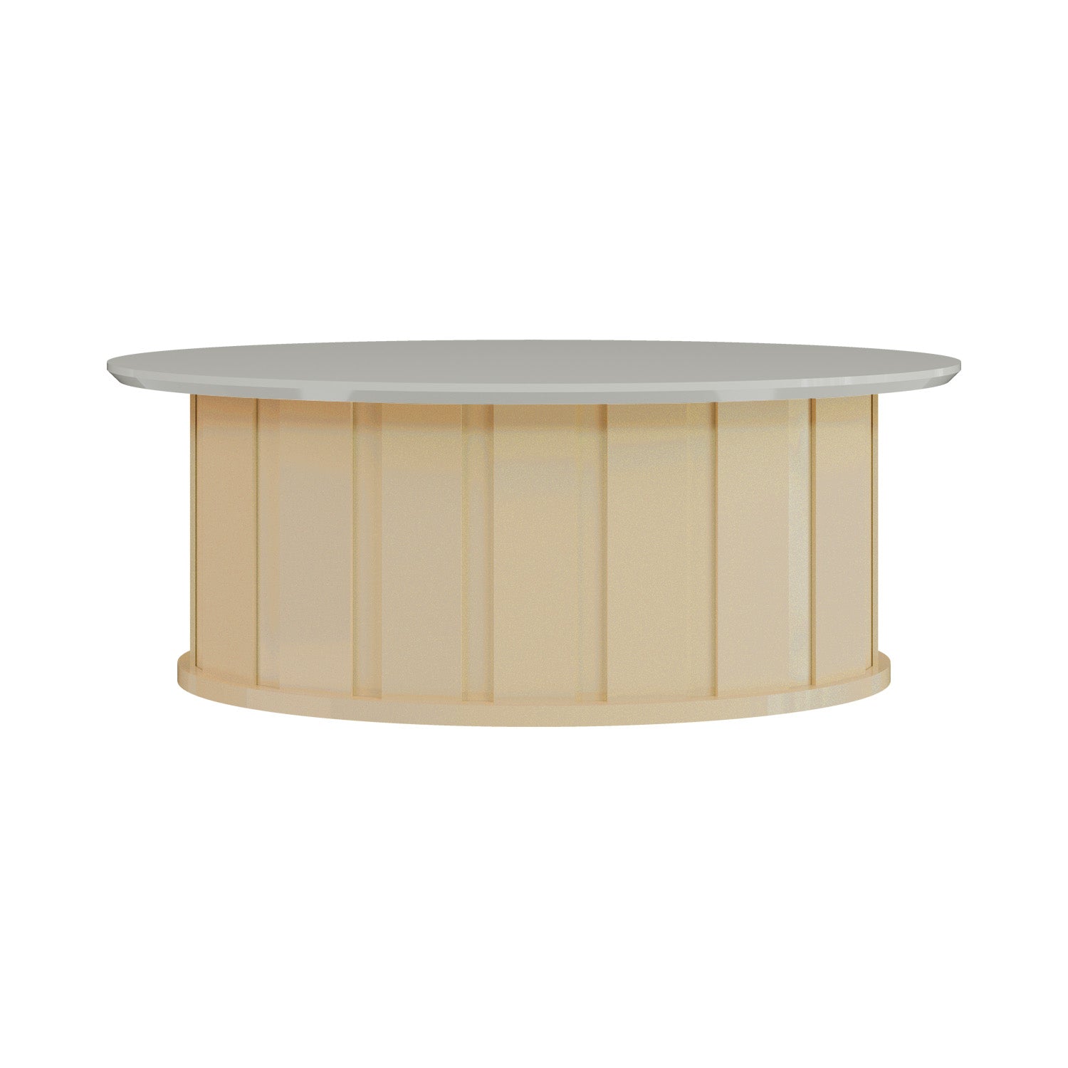 Mesa de Centro Amy 30X80X50 Off White, Champaña