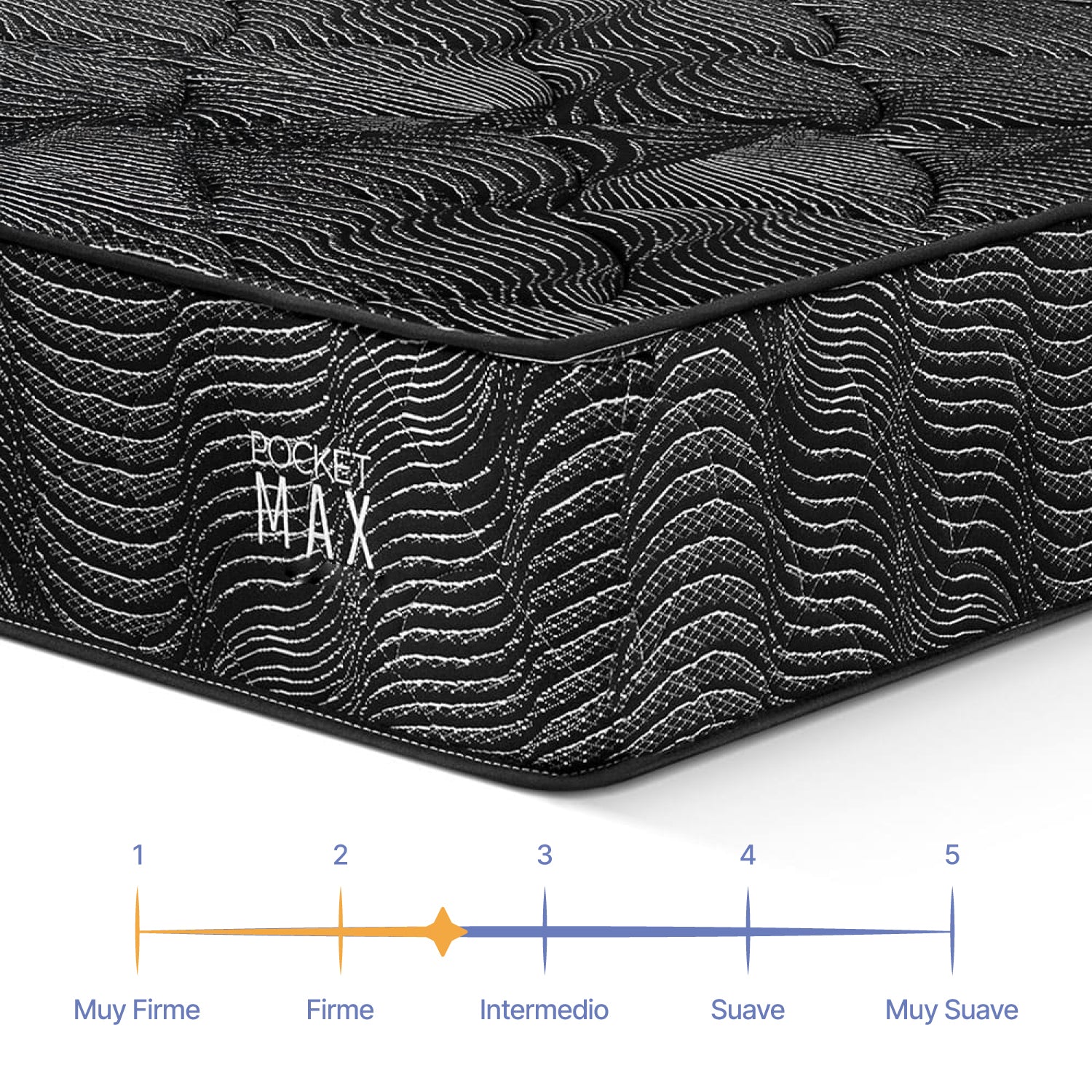 Colchón Semi Doble Pocket Max Essenza (Garantía 8 Años)