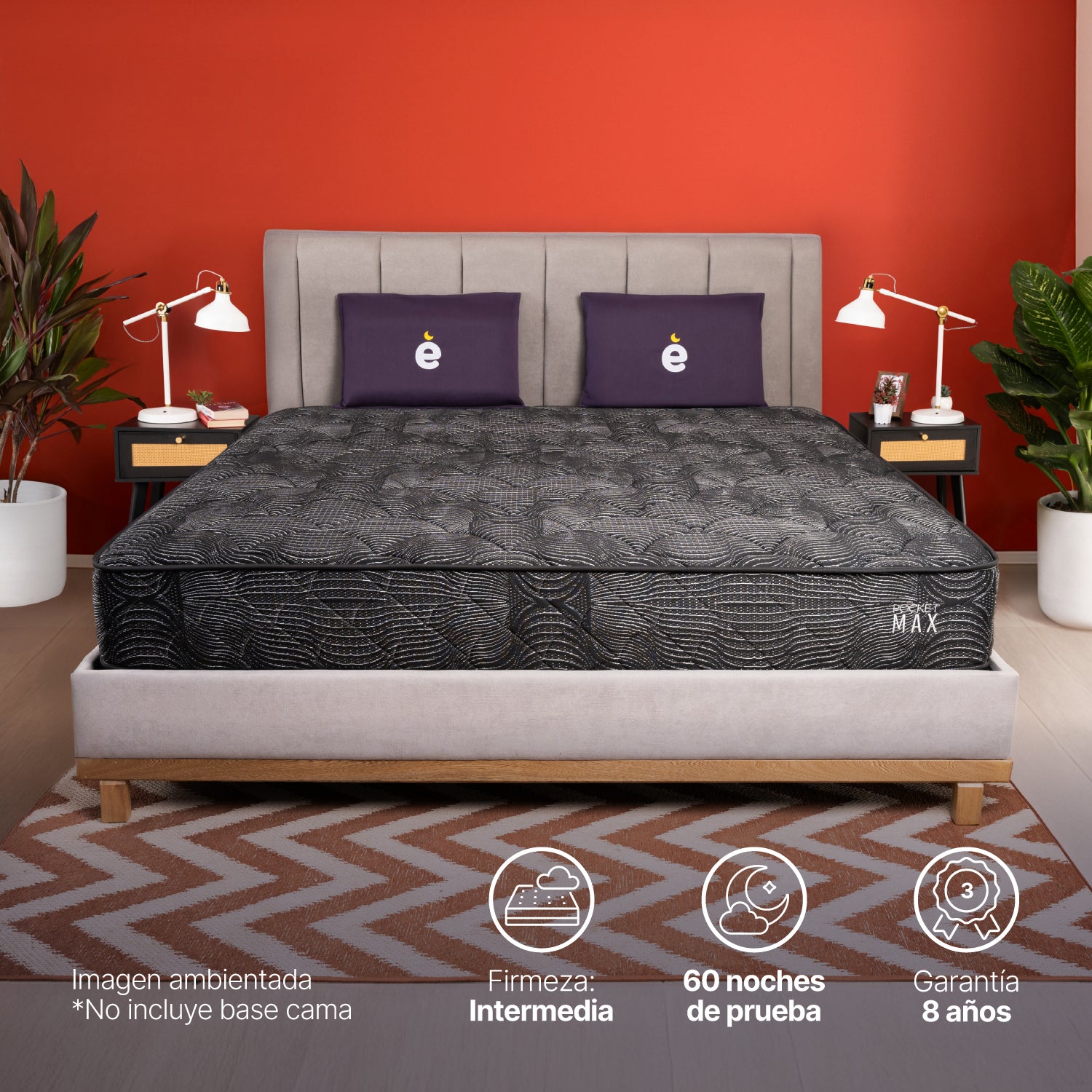 Colchón King Pocket Max Essenza (Garantía 8 Años)