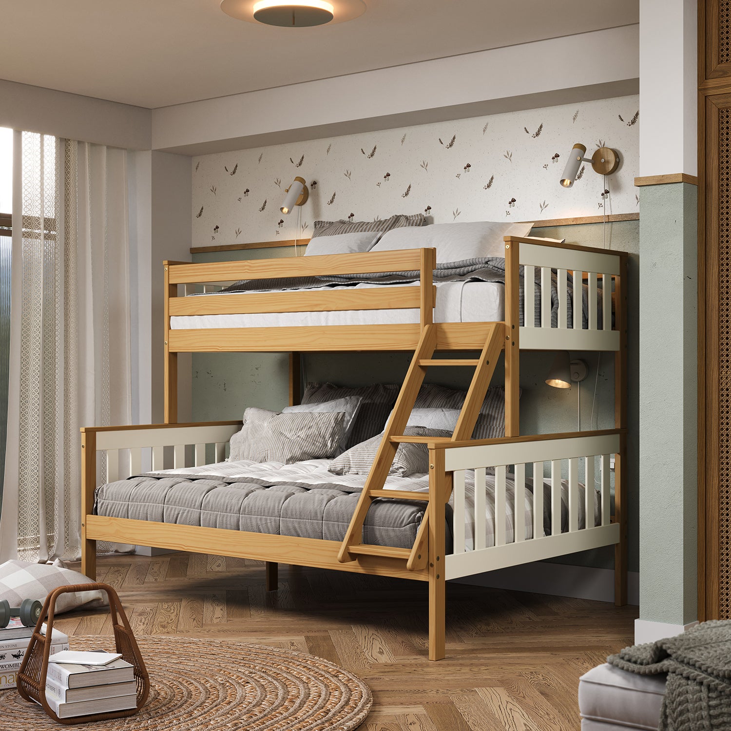 Camarote Mixta 0.90-1.40 Oxford Natural, Off White