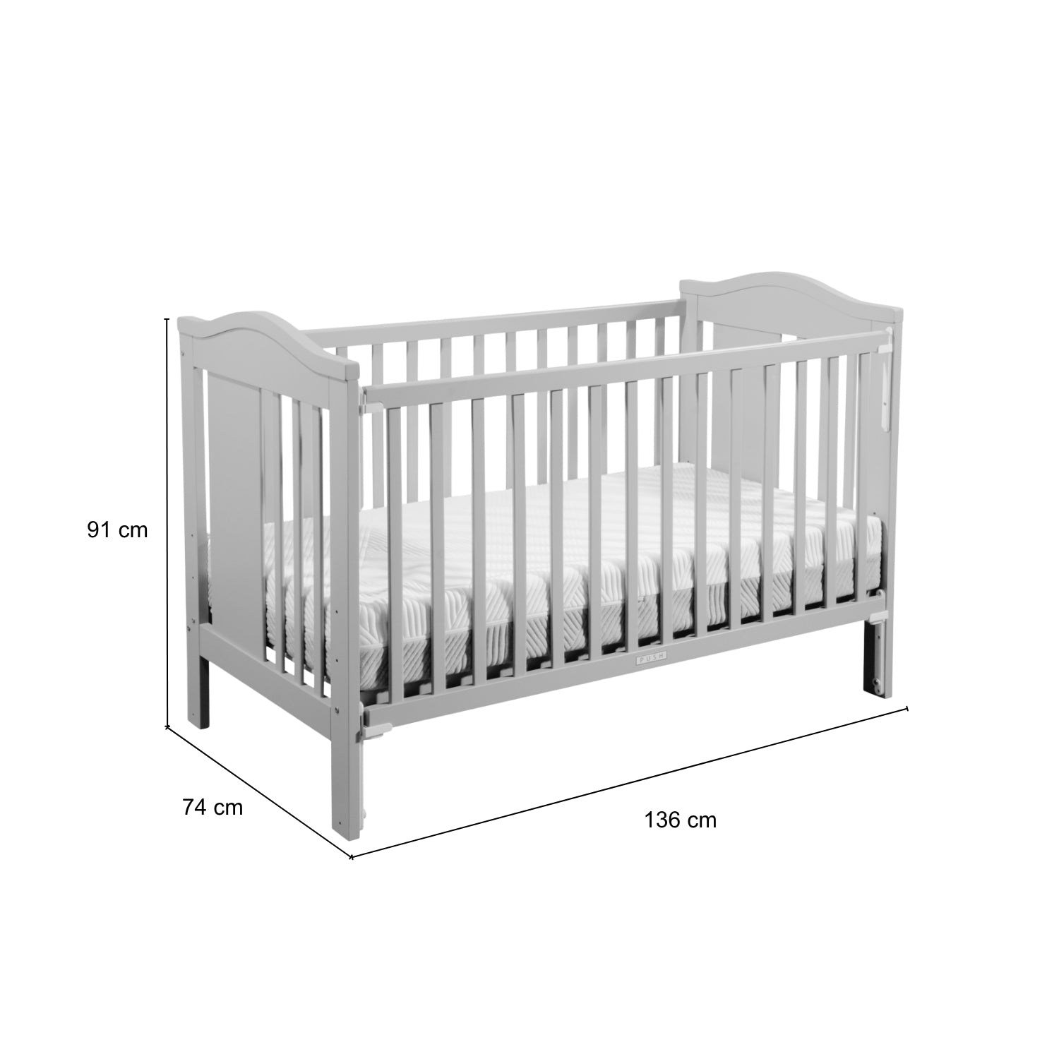 Cuna Para Bebé Capry Gris