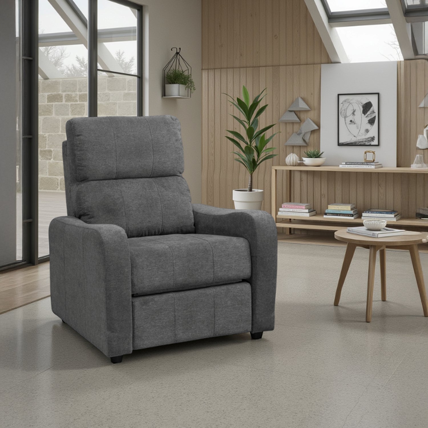 Sillón Reclinable Daytona Microfibra Nakano Humo